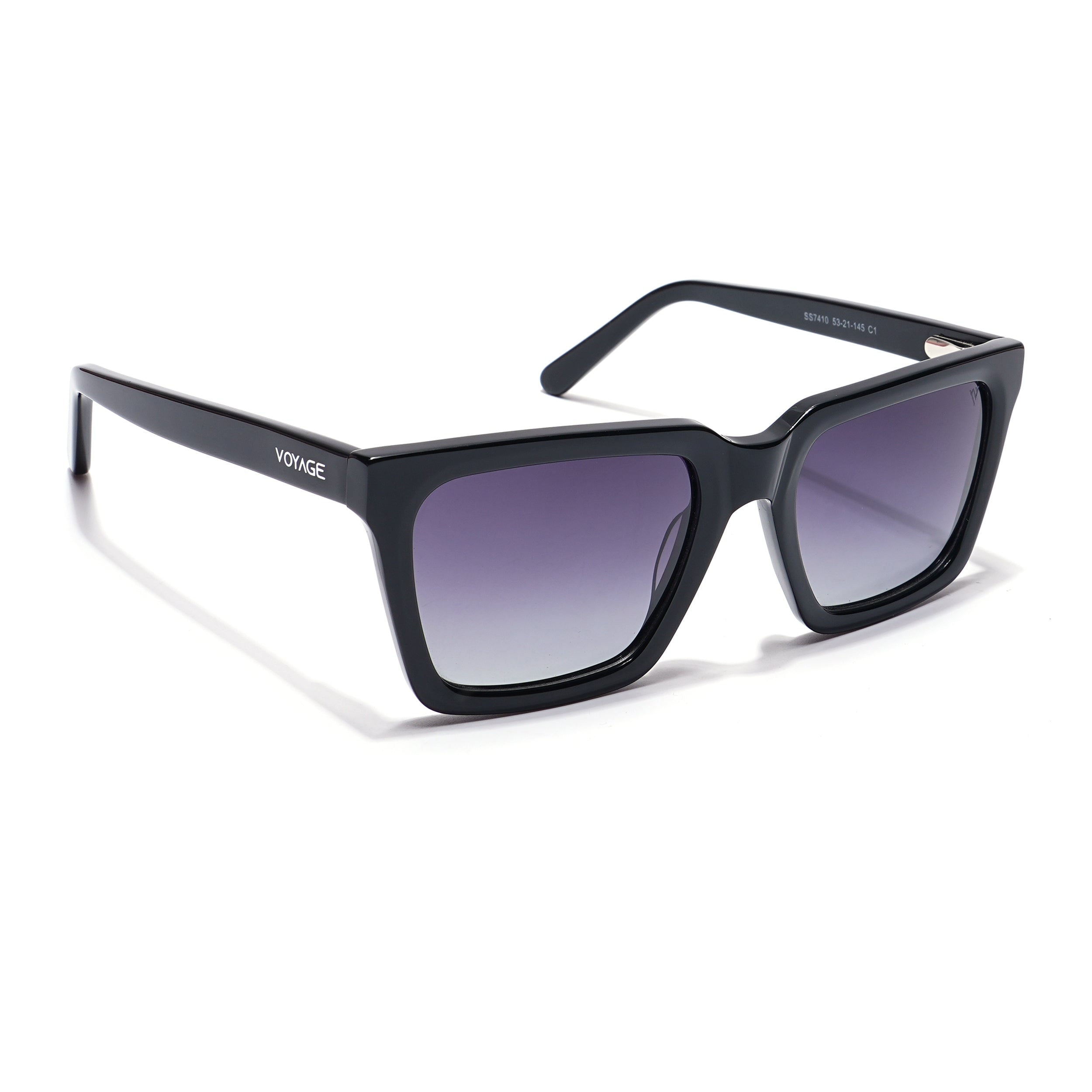 Voyage Select Square Sunglasses (Grey Lens | Shine Black Frame - SLPMG5970)