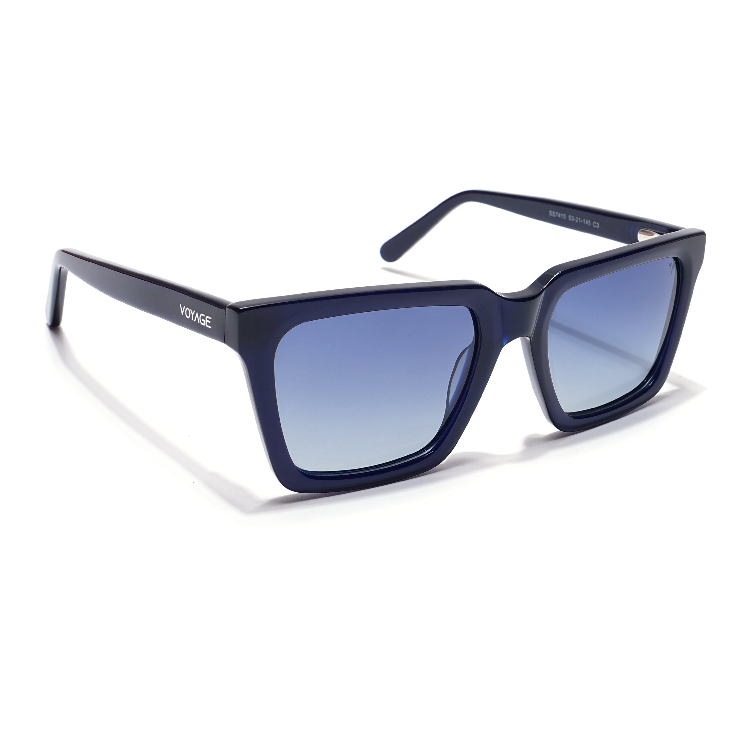 Voyage Select Square Sunglasses (Grey Lens | Navy Blue Frame - SLPMG5971)