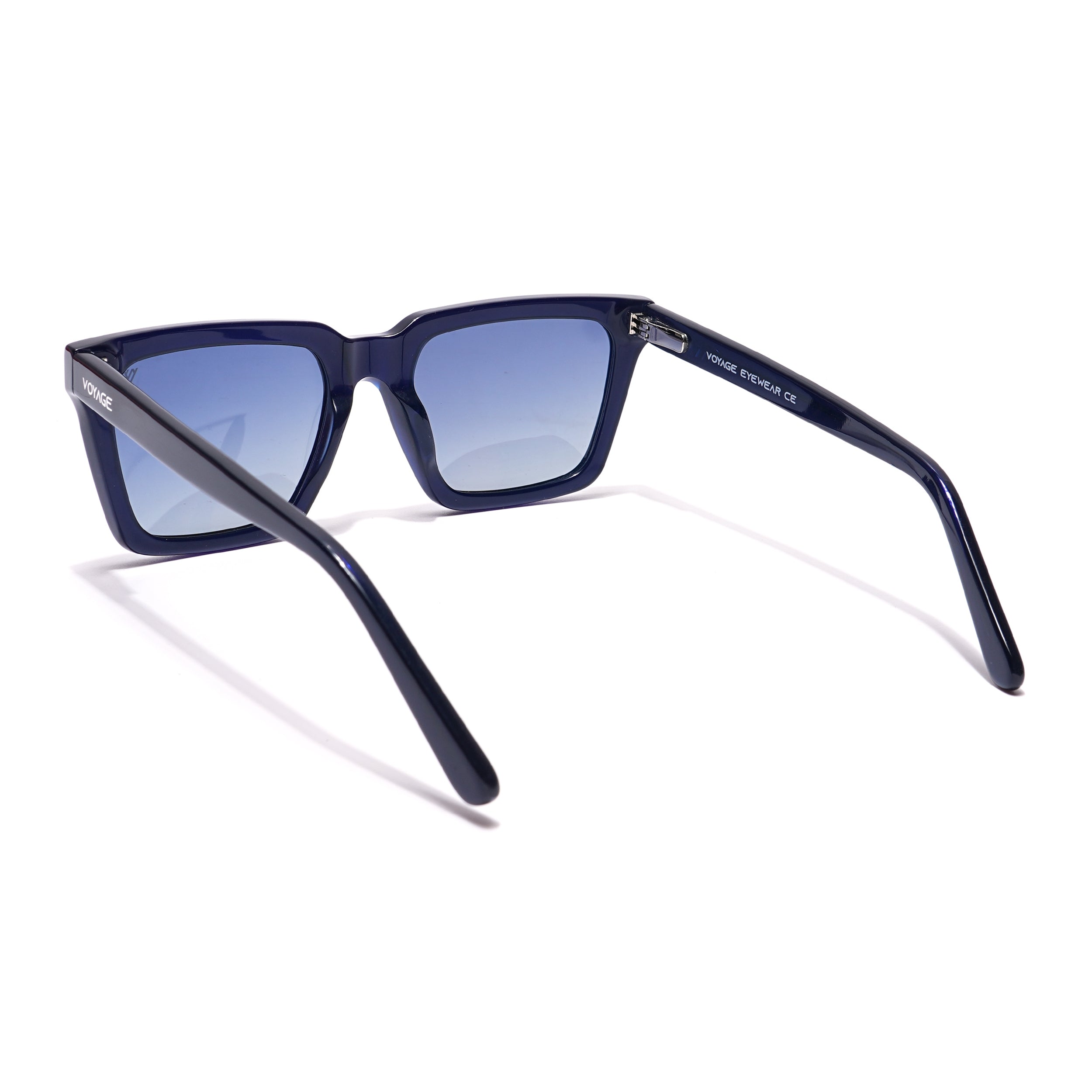 Voyage Select Square Sunglasses (Grey Lens | Navy Blue Frame - SLPMG5971)