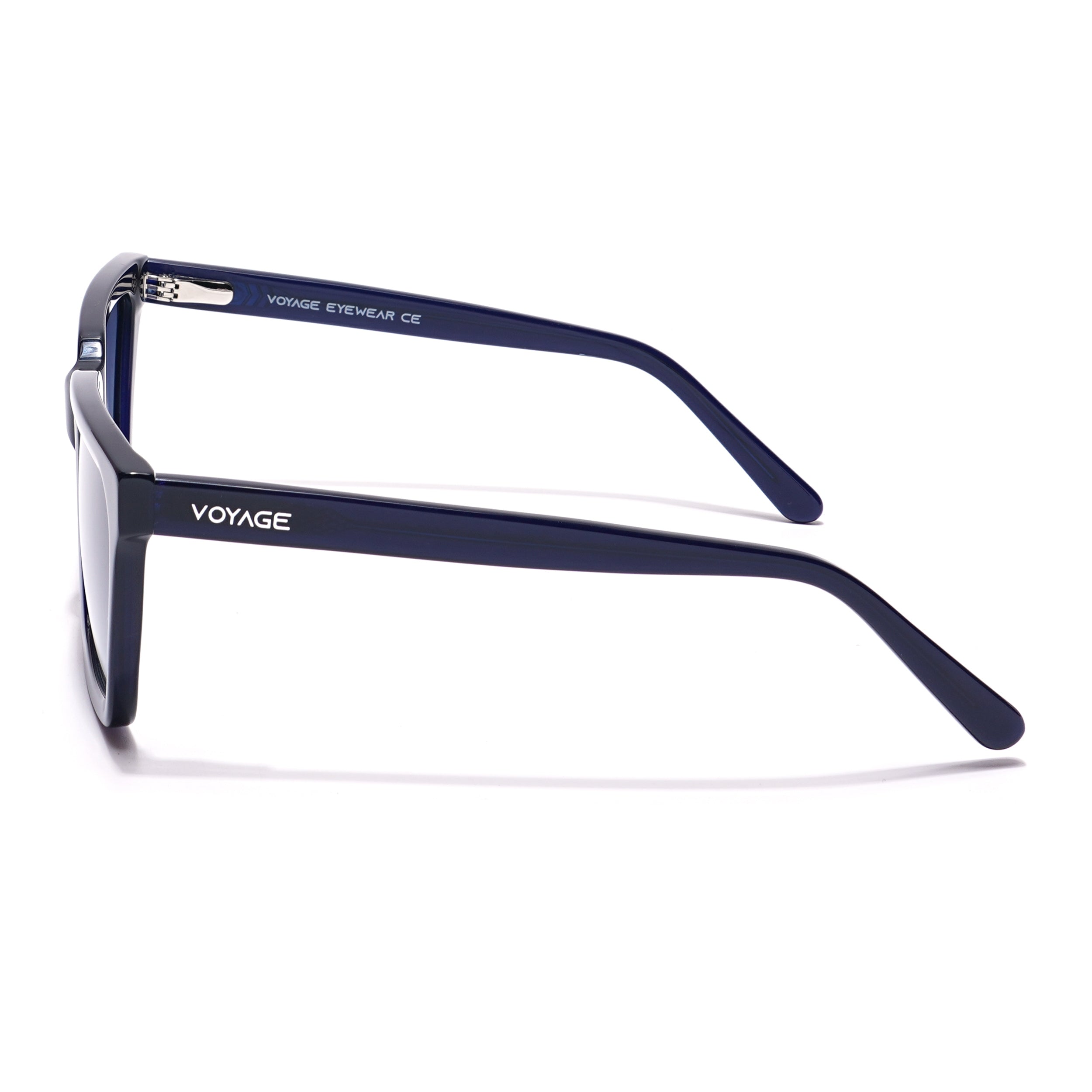 Voyage Select Square Sunglasses (Grey Lens | Navy Blue Frame - SLPMG5971)