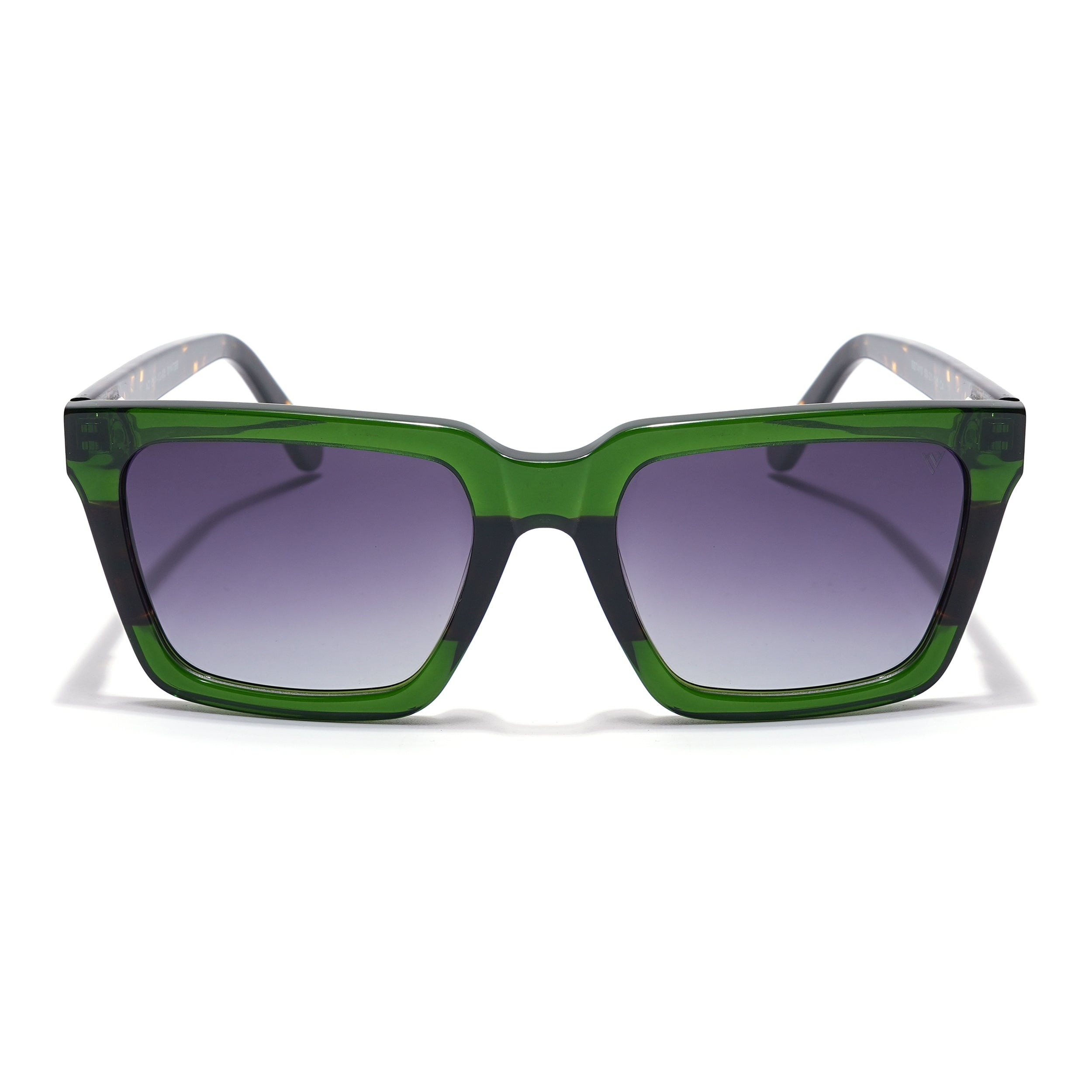 Voyage Select Square Sunglasses (Grey Lens | Green Frame - SLPMG5972)