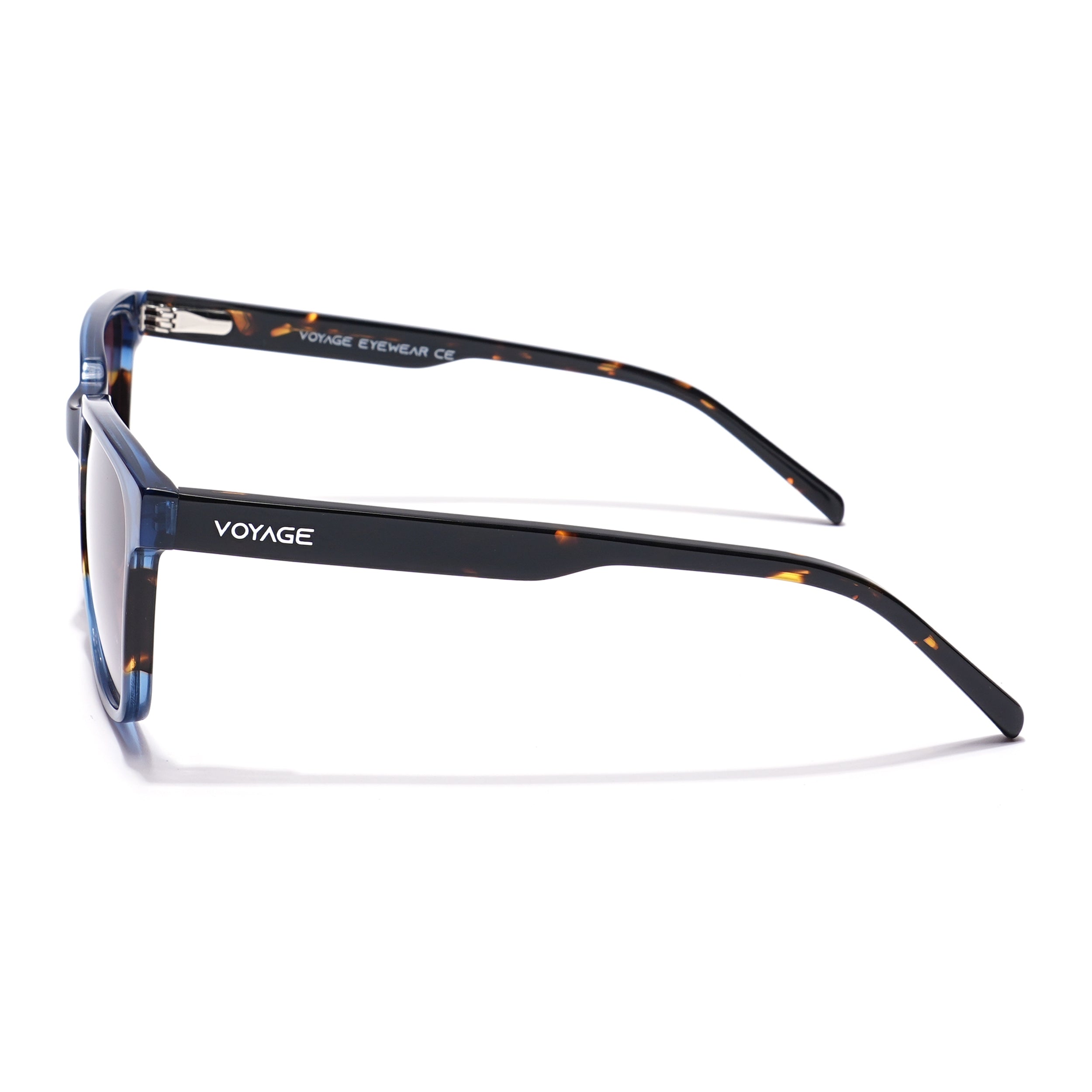 Voyage Select Square Sunglasses (Pink Lens | Shine Blue Frame - SLPMG5977)