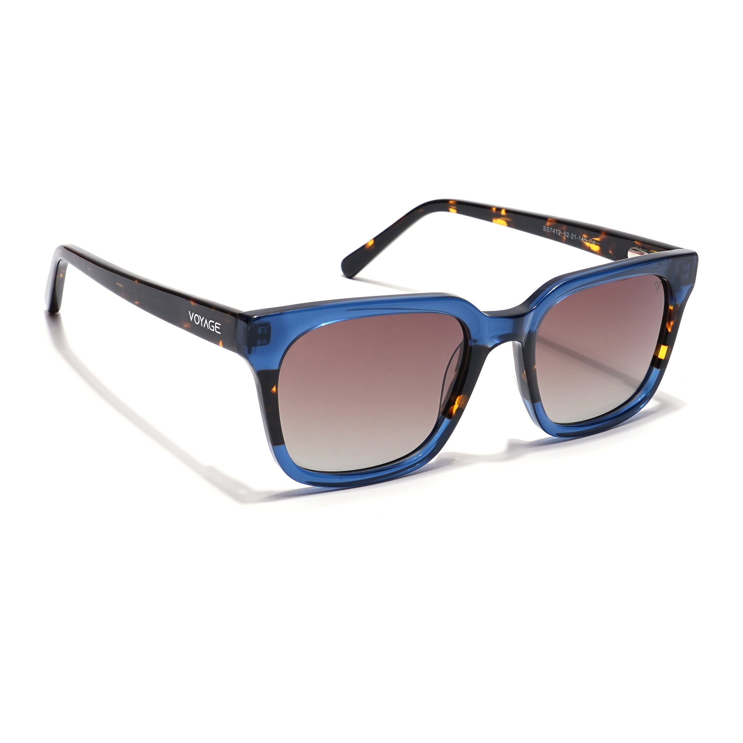 Voyage Select Square Sunglasses (Grey Lens | Shine Blue Frame - SLPMG5978)