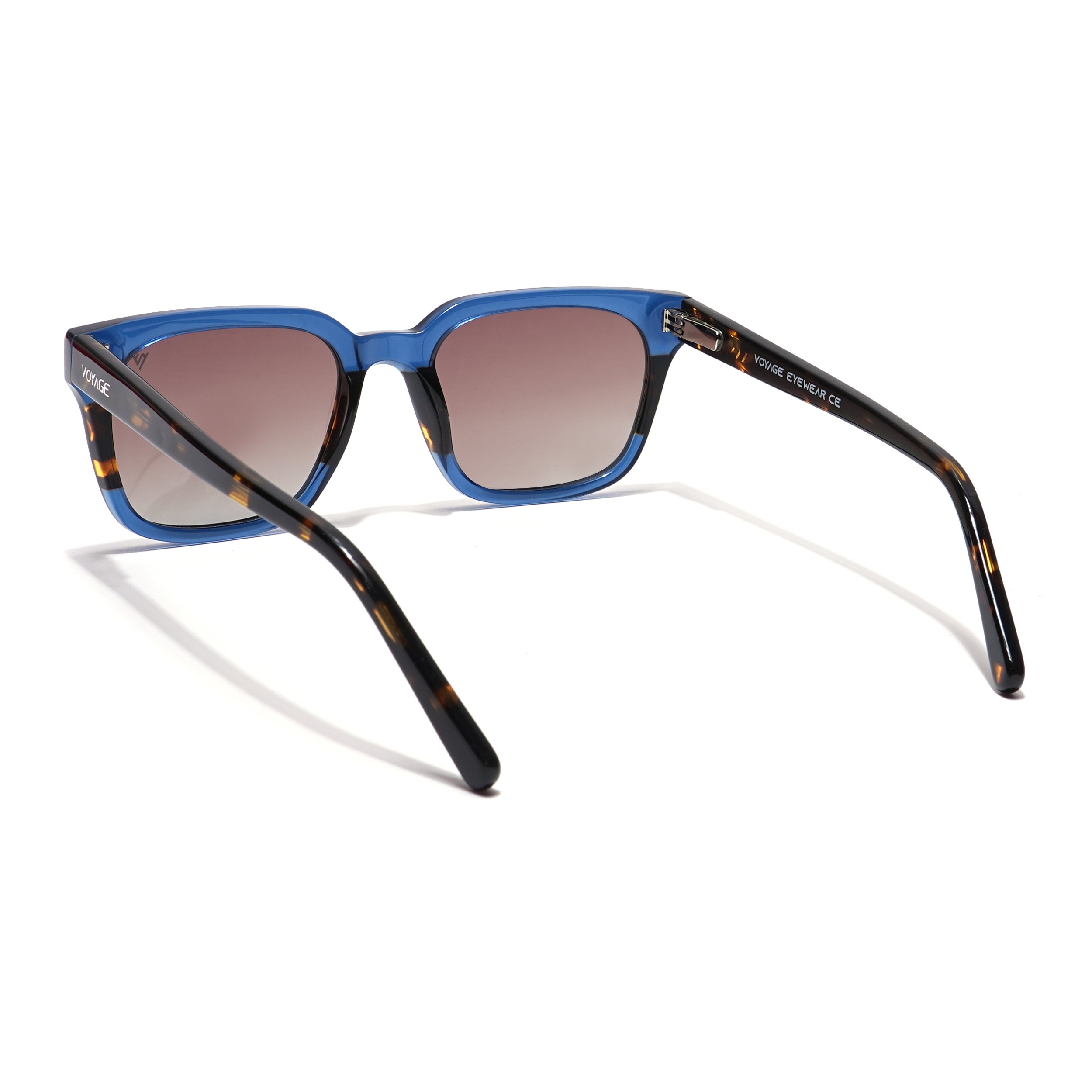 Voyage Select Square Sunglasses (Grey Lens | Shine Blue Frame - SLPMG5978)