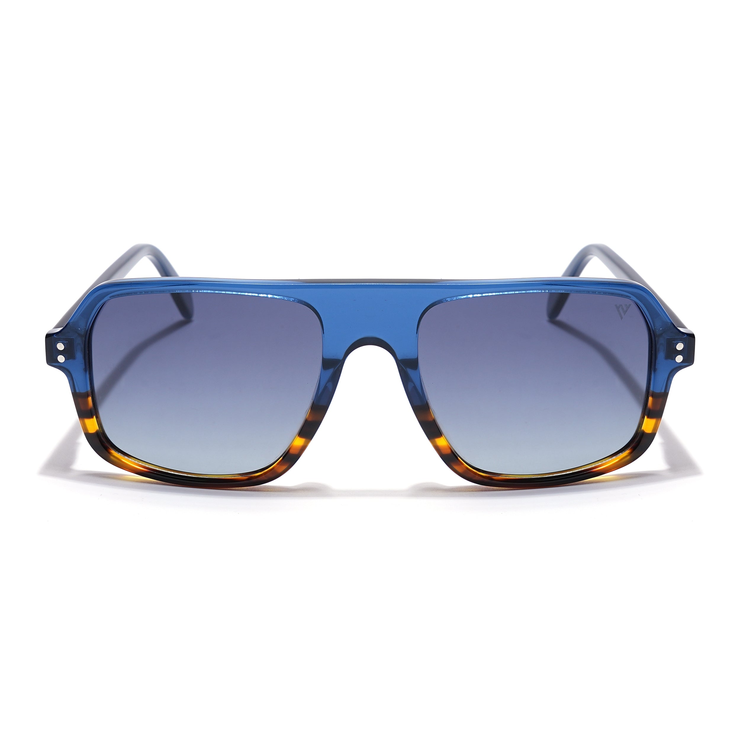 Voyage Select Square Sunglasses (Grey Lens | Shine Blue & Demi Brown Frame - SLPMG5985)