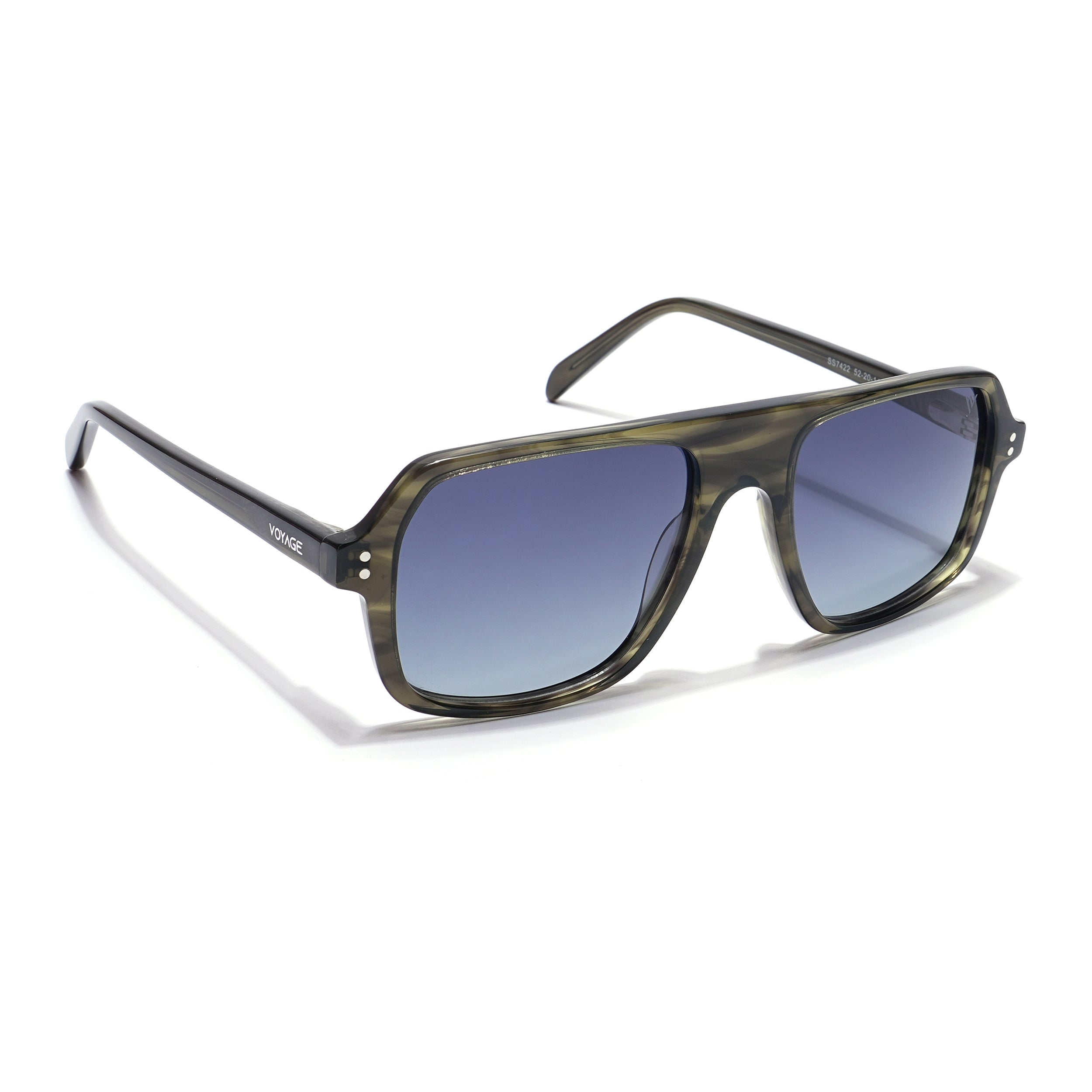 Voyage Select Square Sunglasses (Grey Lens | Olive Frame - SLPMG5986)