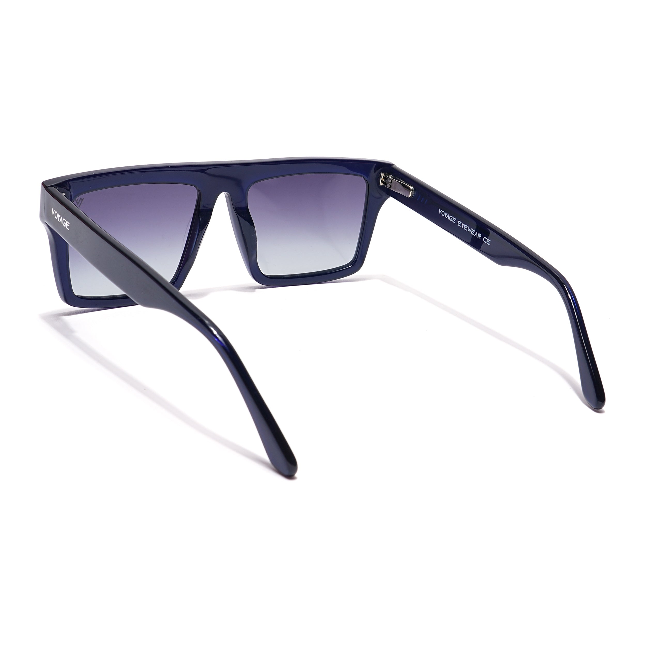 Voyage Select Square Sunglasses (Grey Lens | Navy Blue Frame - SLPMG5973)