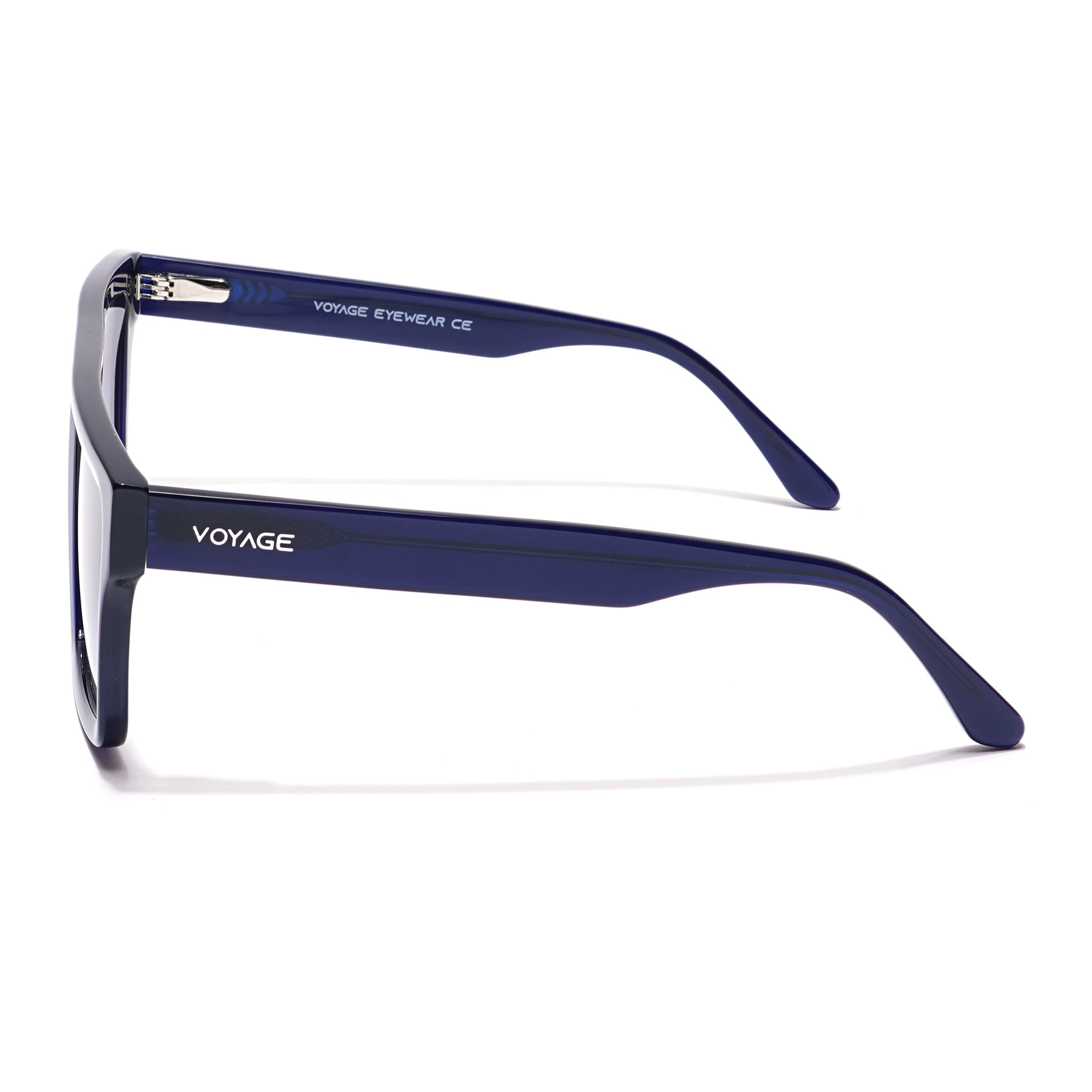 Voyage Select Square Sunglasses (Grey Lens | Navy Blue Frame - SLPMG5973)