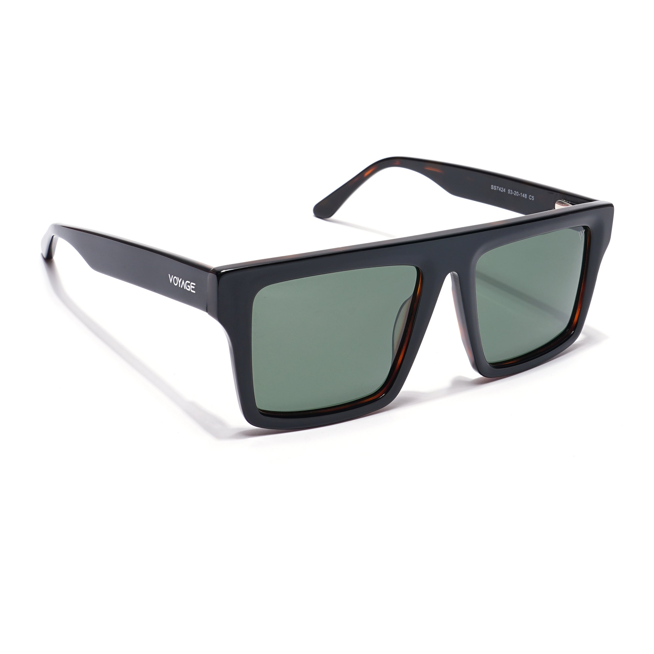 Voyage Select Square Sunglasses (Olive Lens | Black Frame - SLPMG5974)