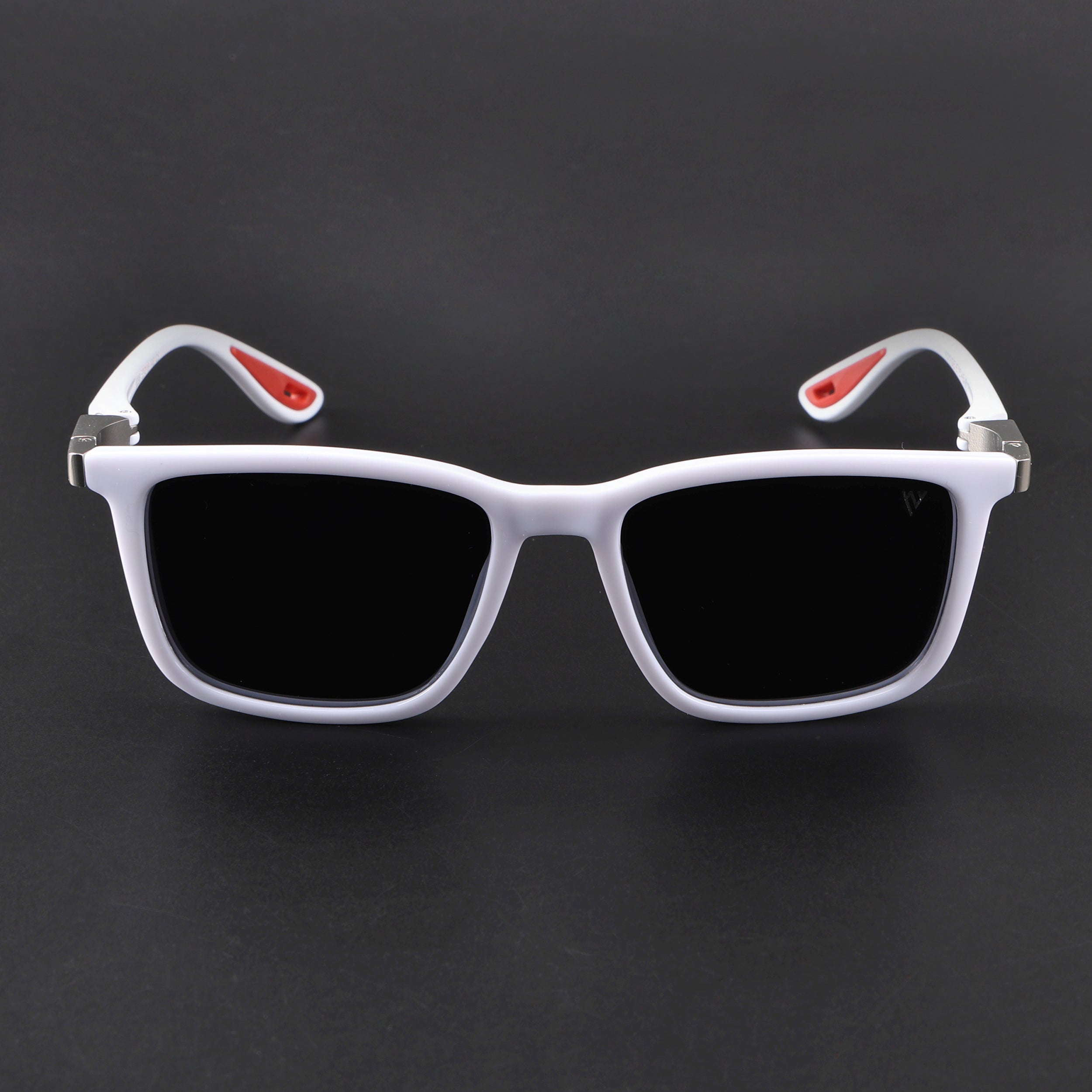 Beast | White Polarized Rectangle Sunglasses | PMG6636