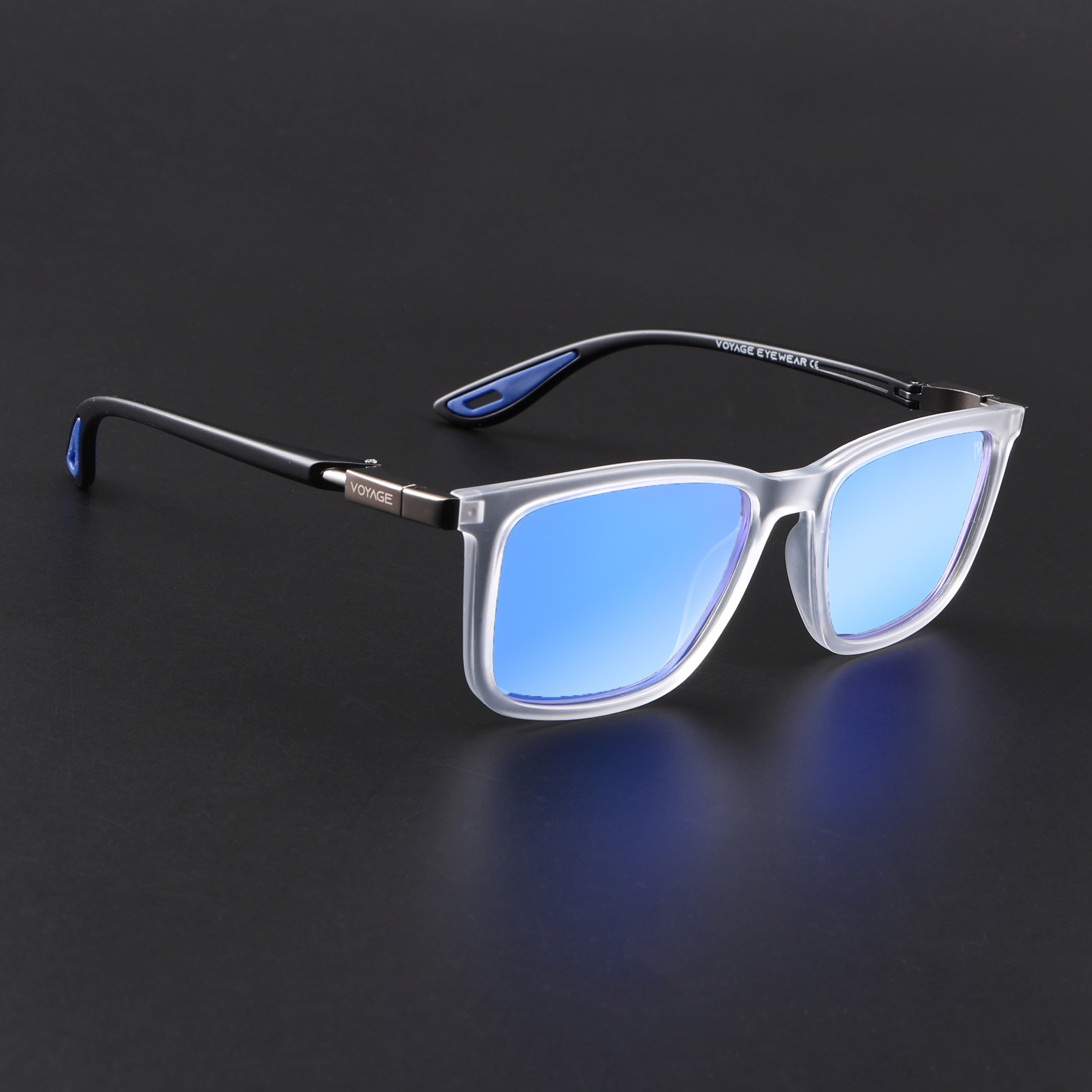 Beast | Aqua Blue Reflector Polarized Rectangle Sunglasses | PMG6667