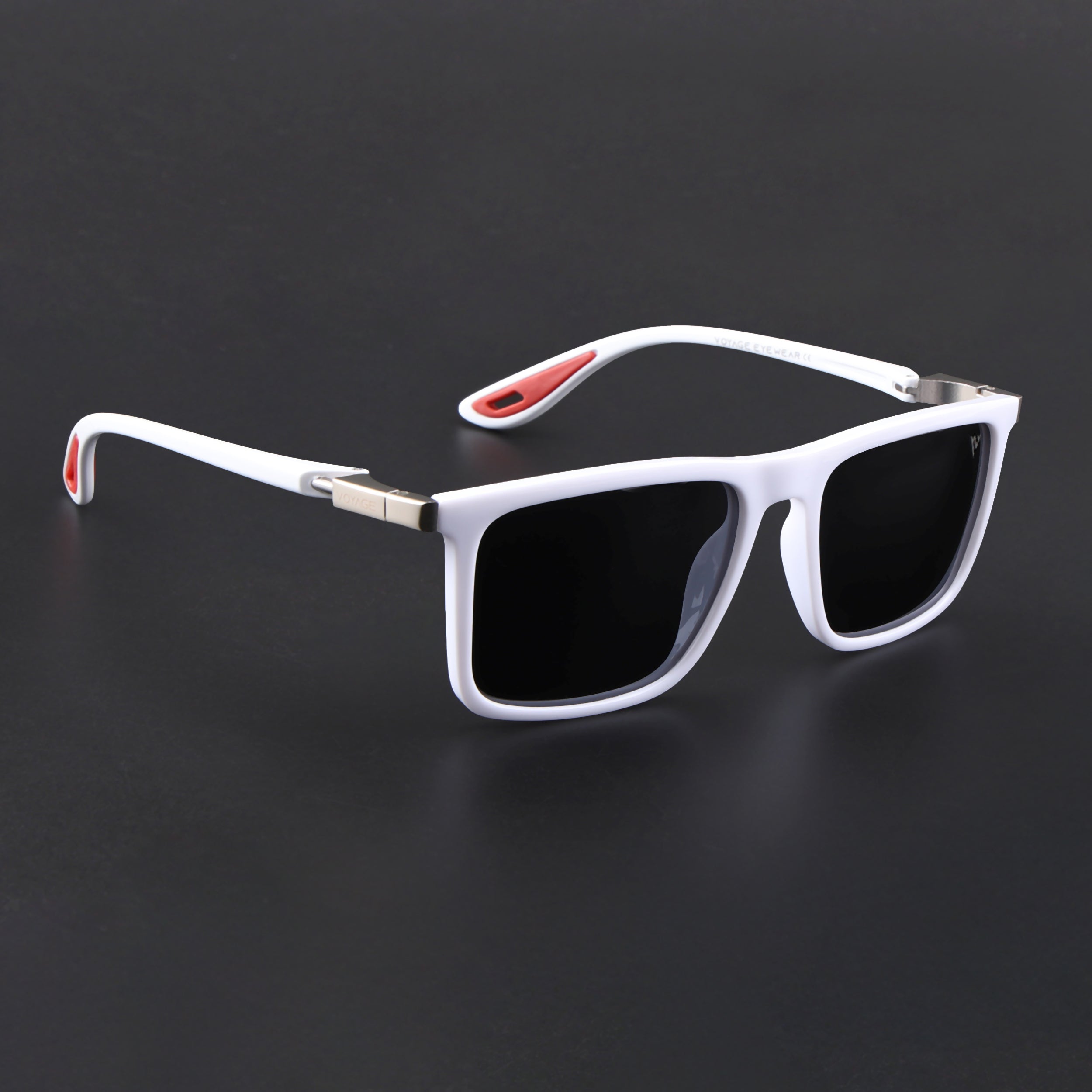 Beast 2.0 |White Polarized Rectangle Sunglasses | PMG6649