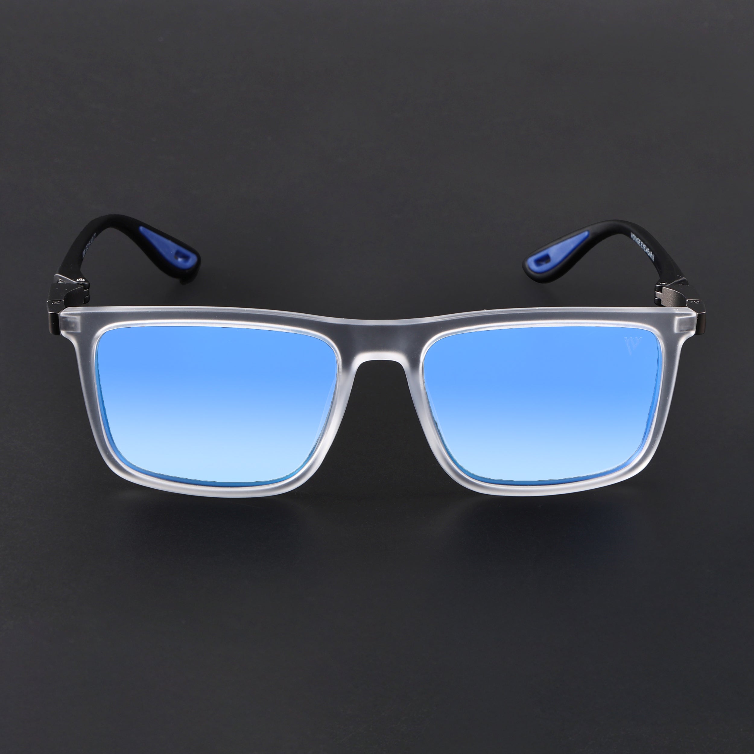 Beast 2.0 | Aqua Blue Reflector Polarized Rectangle Sunglasses | PMG6652