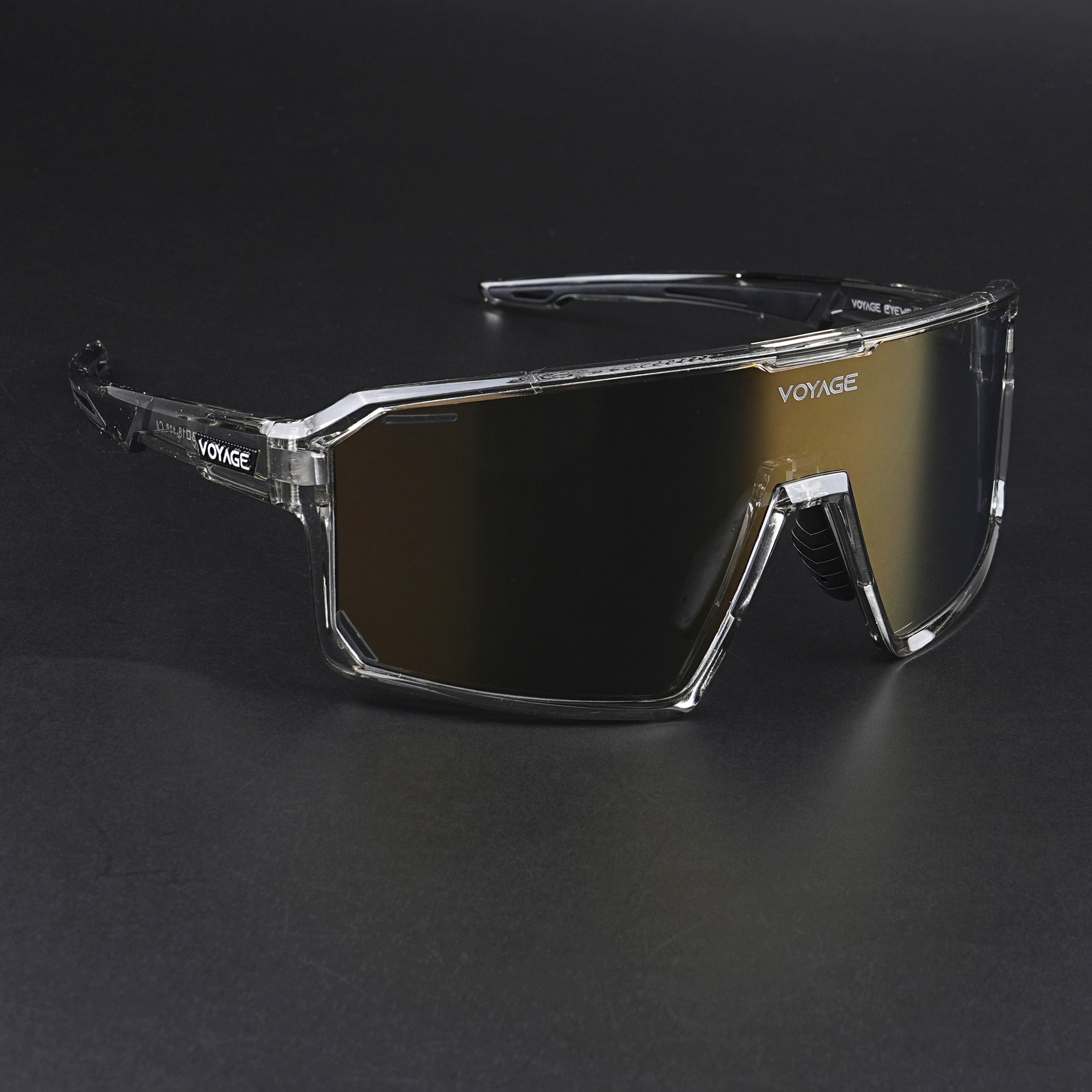 Voyage Select Drift Sunglasses (Golden Lens | Transparent Grey Frame - SLMG6263)