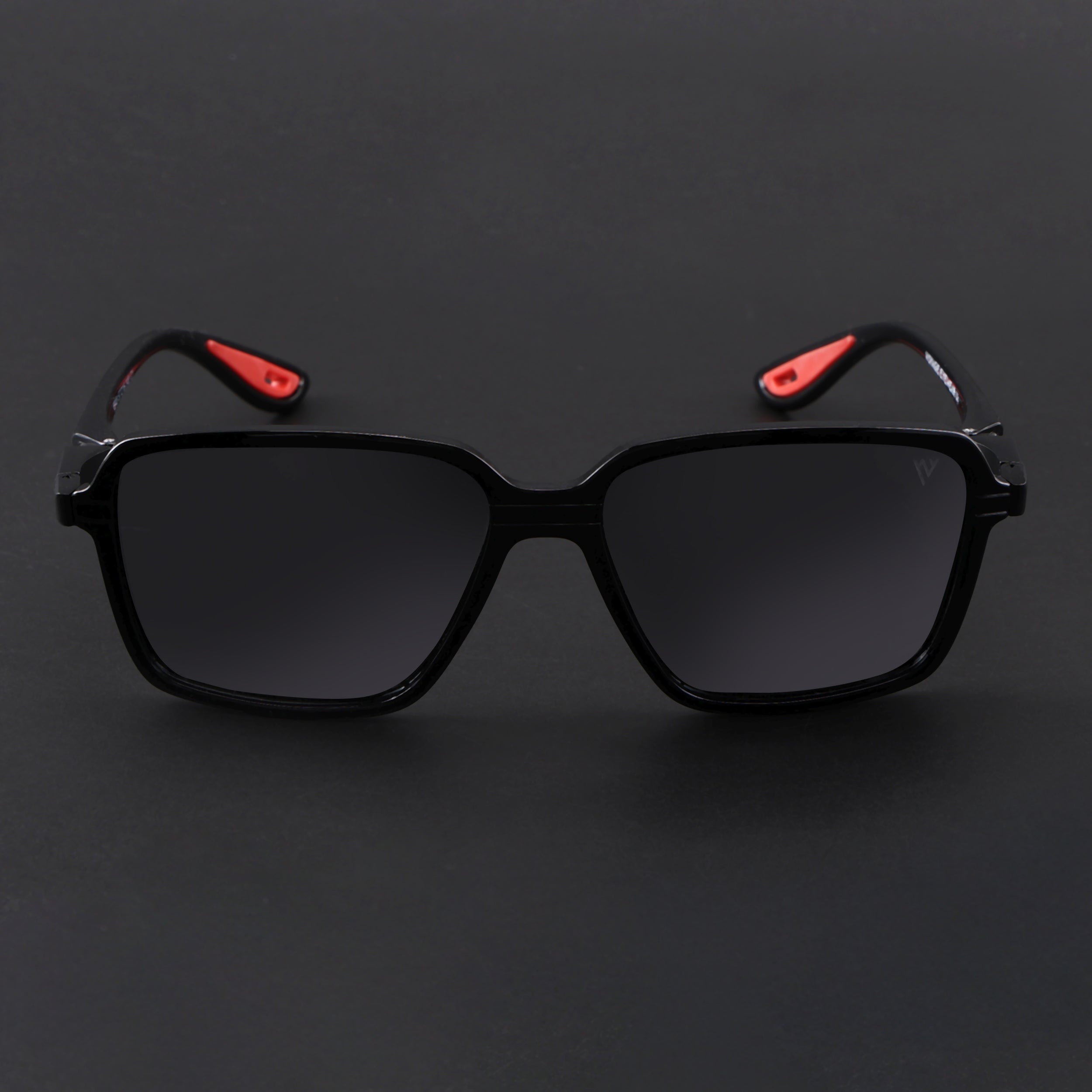 Hydra | Shine Black  Polarized Rectangle Sunglasses | PMG6653