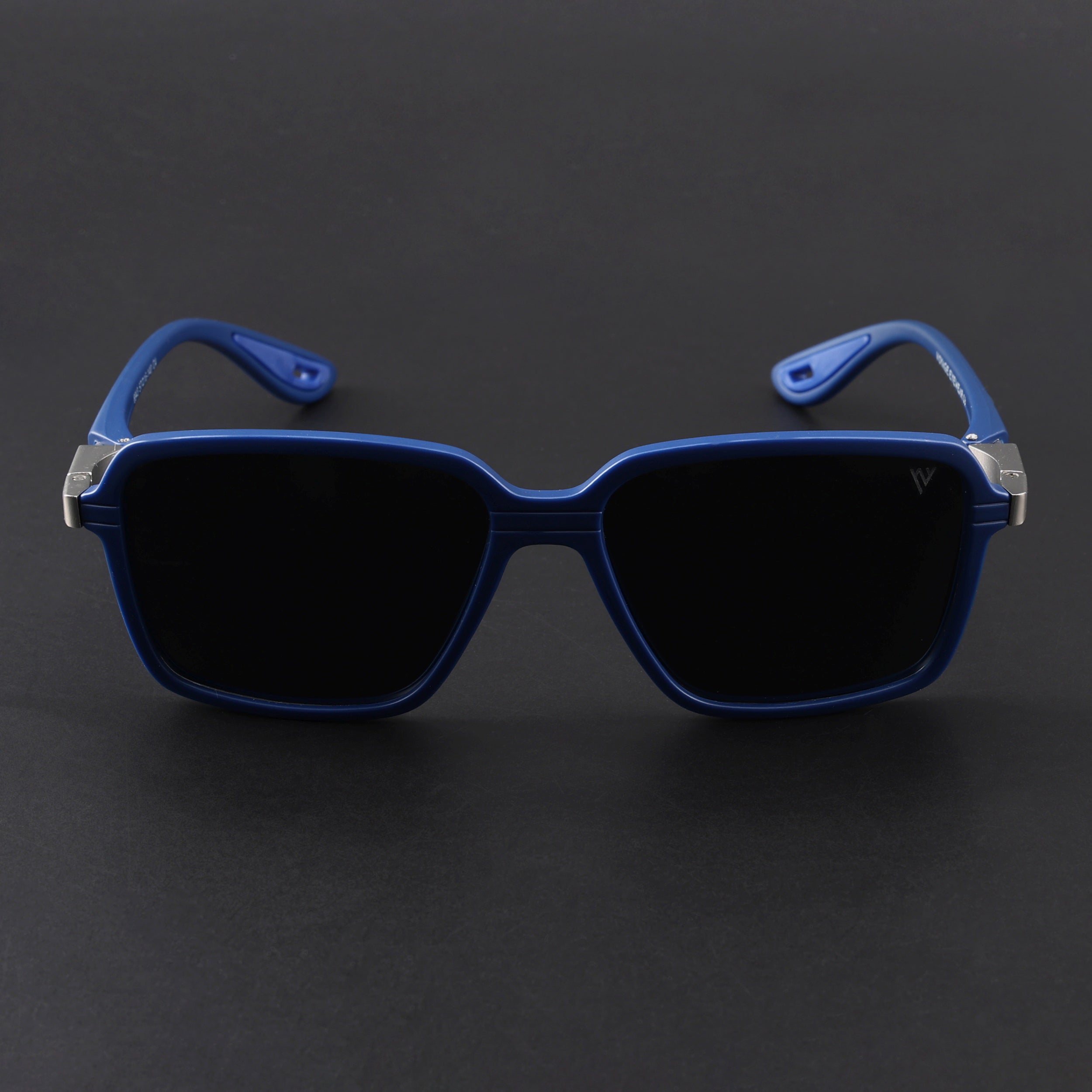 Hydra | Blue Polarized Rectangle Sunglasses | PMG6657