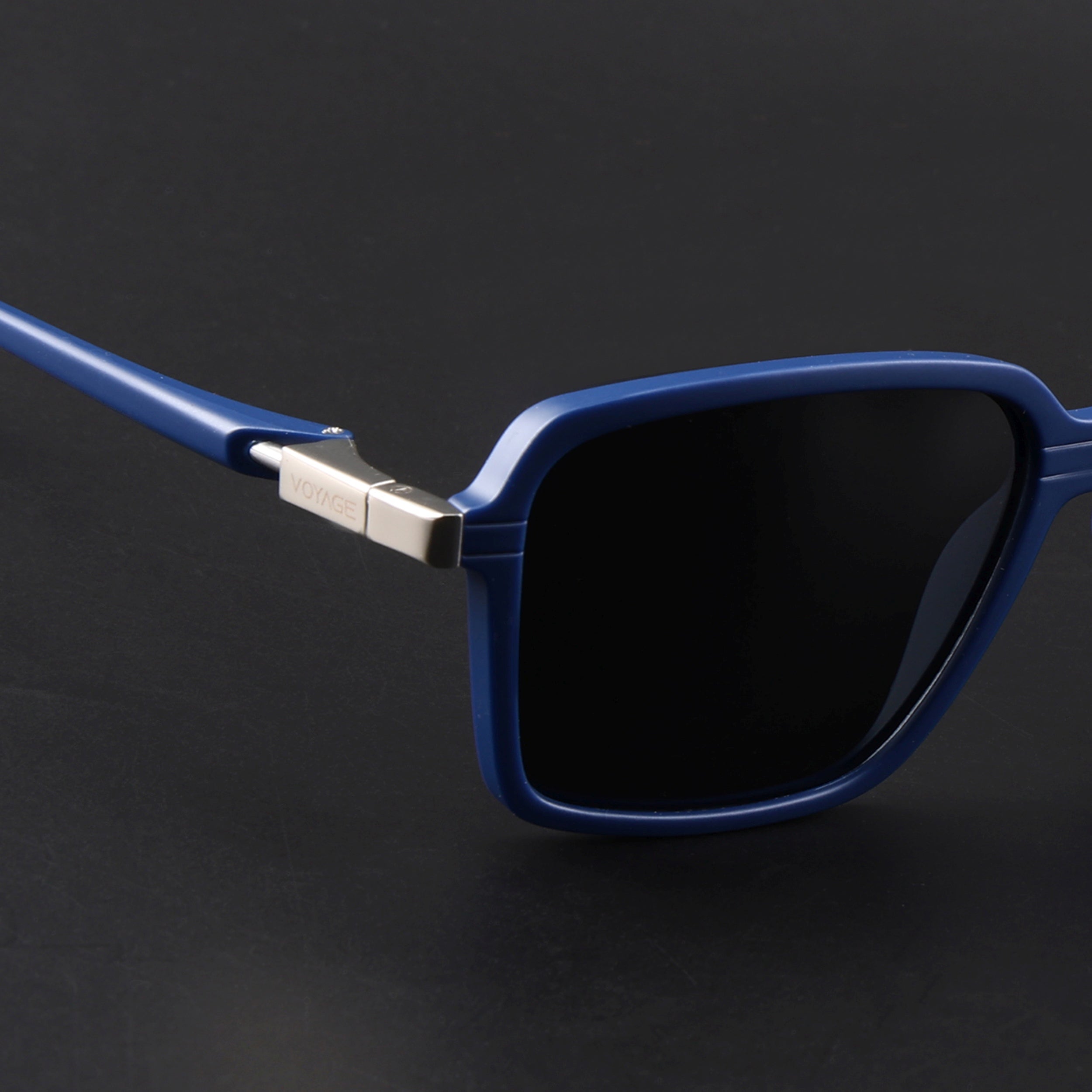 Hydra | Blue Polarized Rectangle Sunglasses | PMG6657