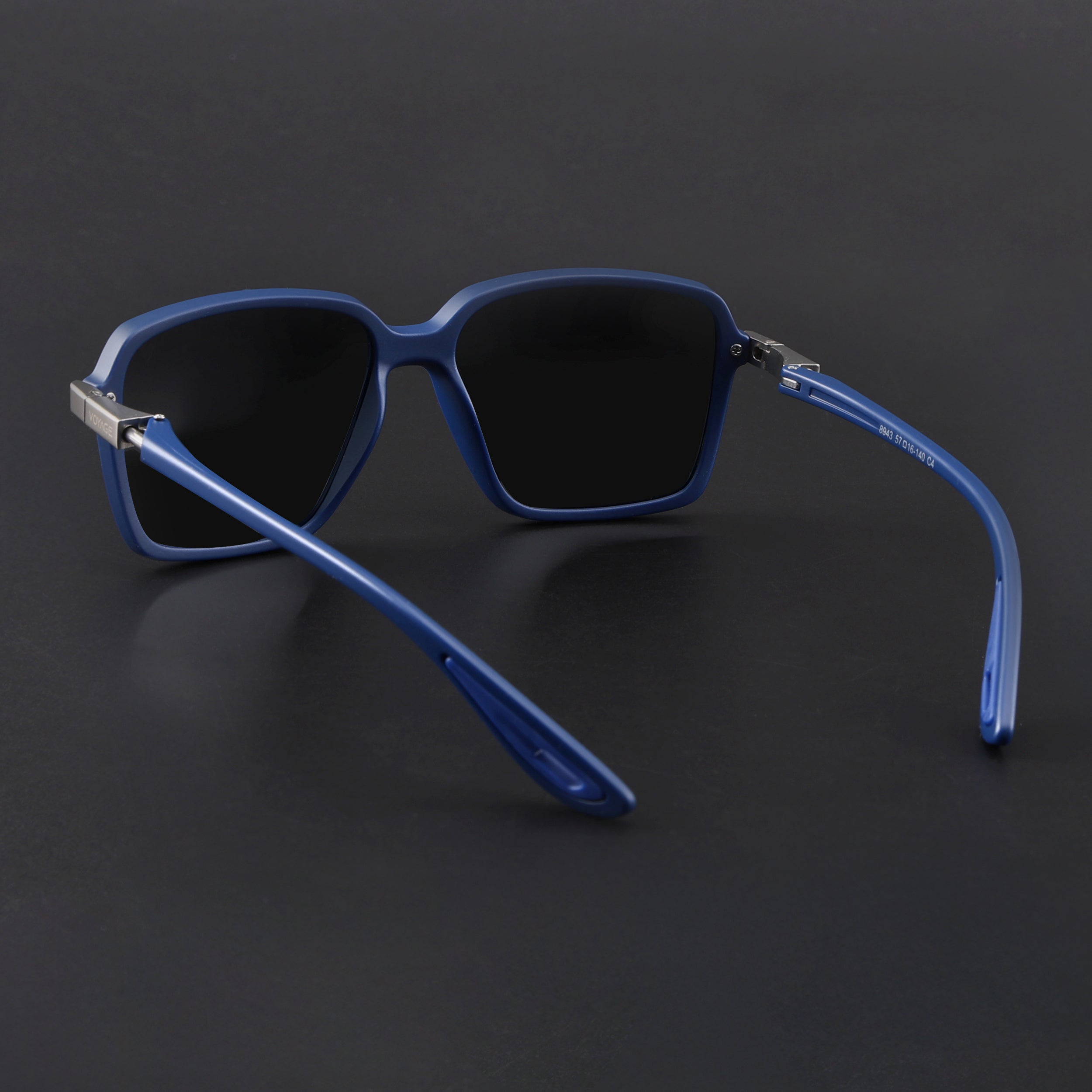 Hydra | Blue Polarized Rectangle Sunglasses | PMG6657