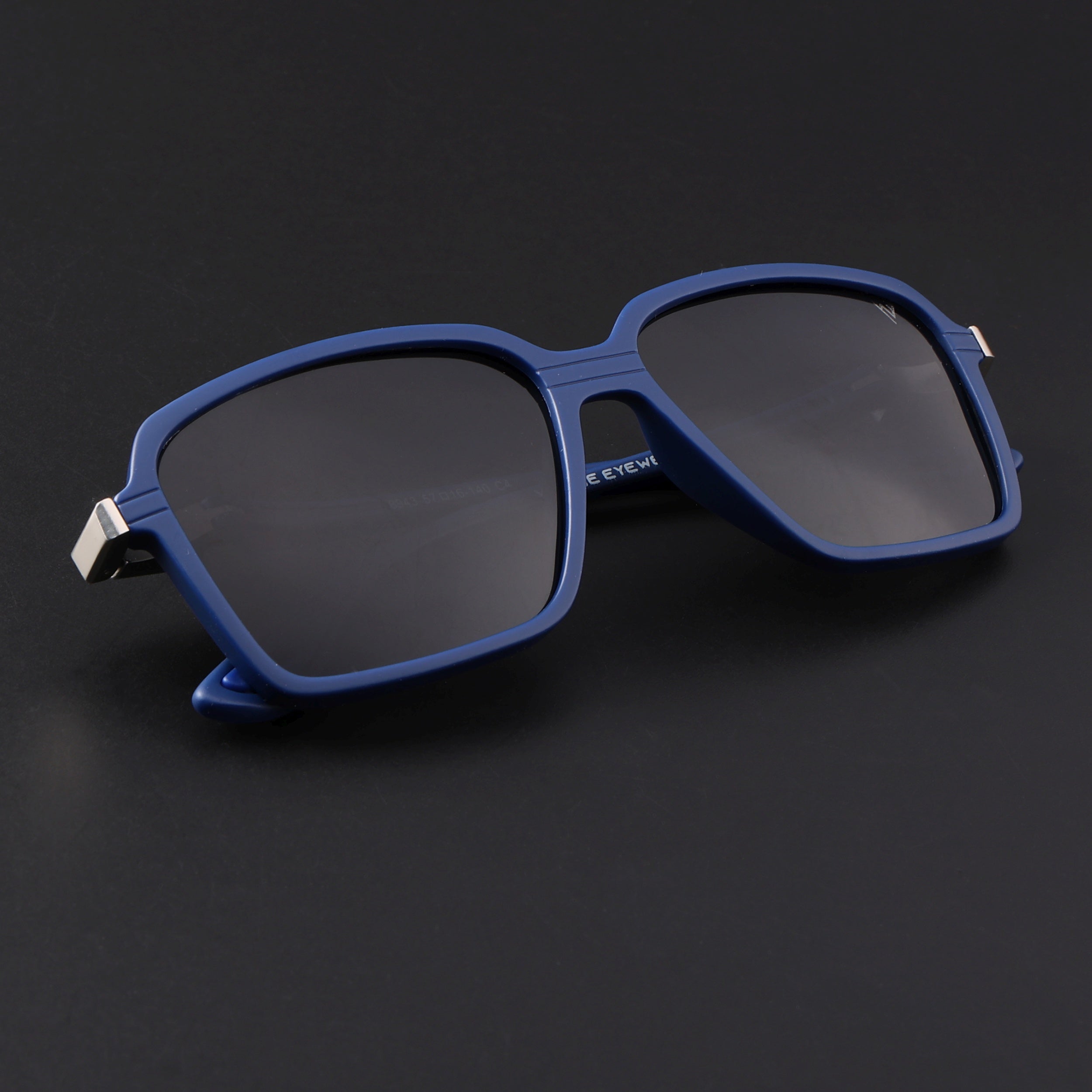 Hydra | Blue Polarized Rectangle Sunglasses | PMG6657