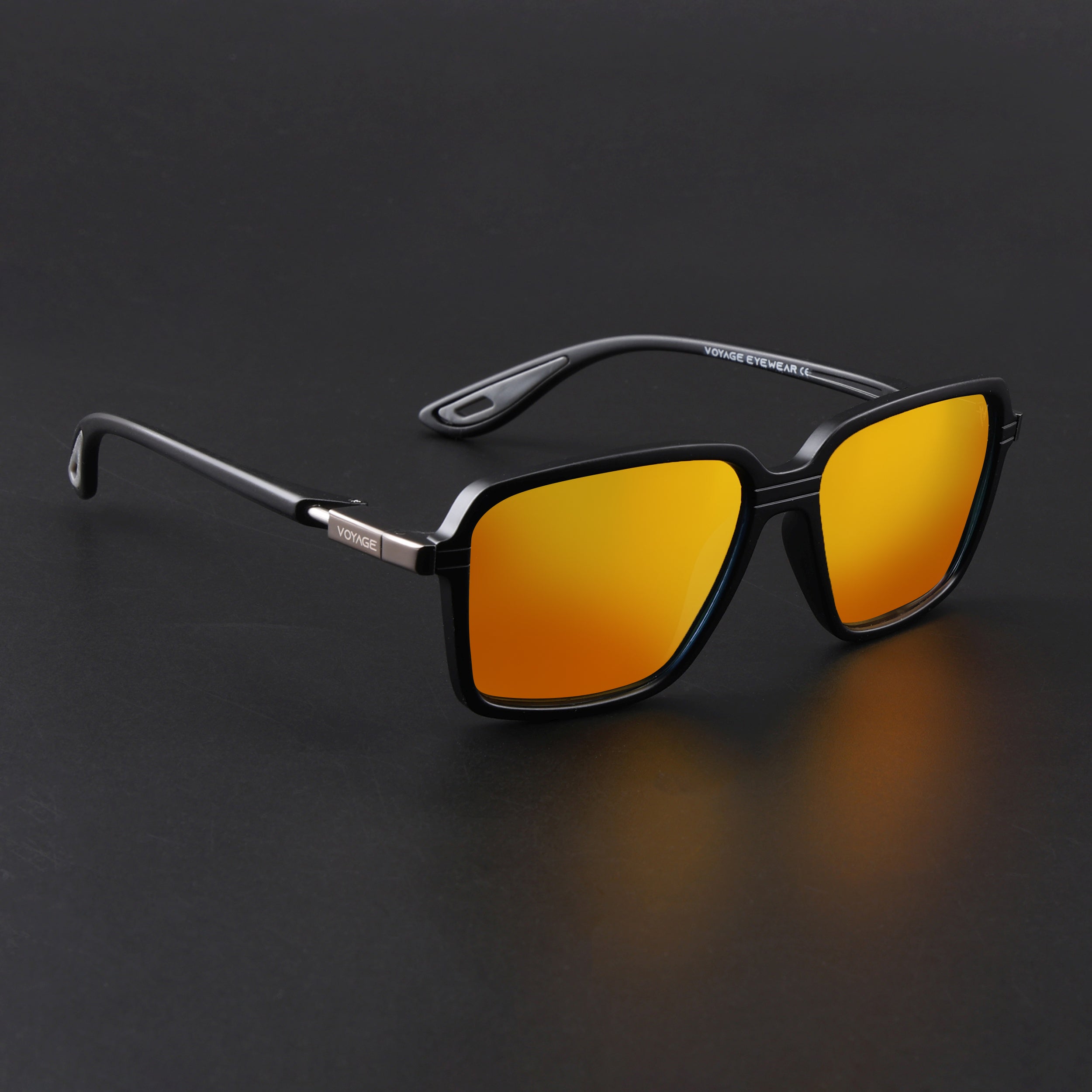 Hydra | Multicolor Reflector Polarized Rectangle Sunglasses | PMG6658