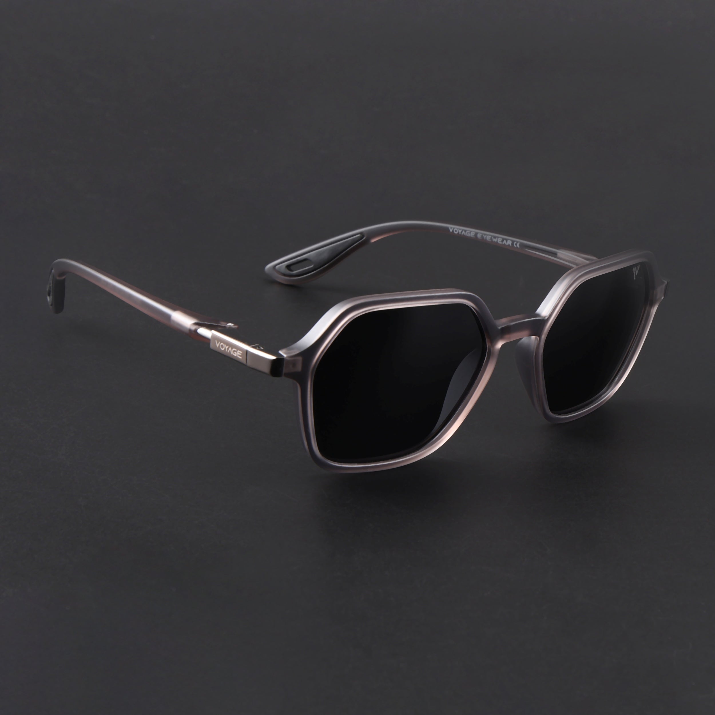 EdgeX | Grey Polarized Hexagon Sunglasses | PMG6641