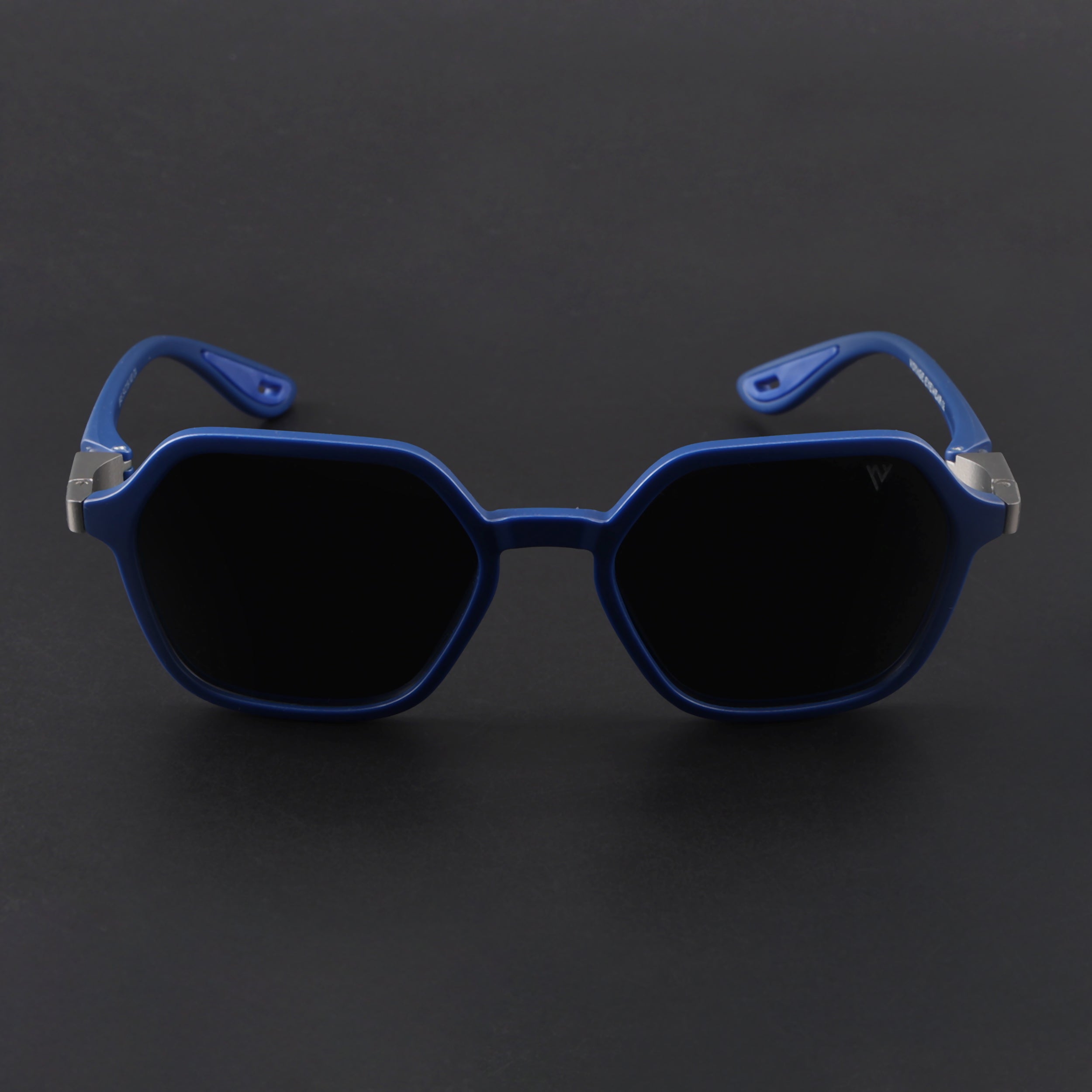 EdgeX | Blue Polarized Hexagon Sunglasses | PMG6643