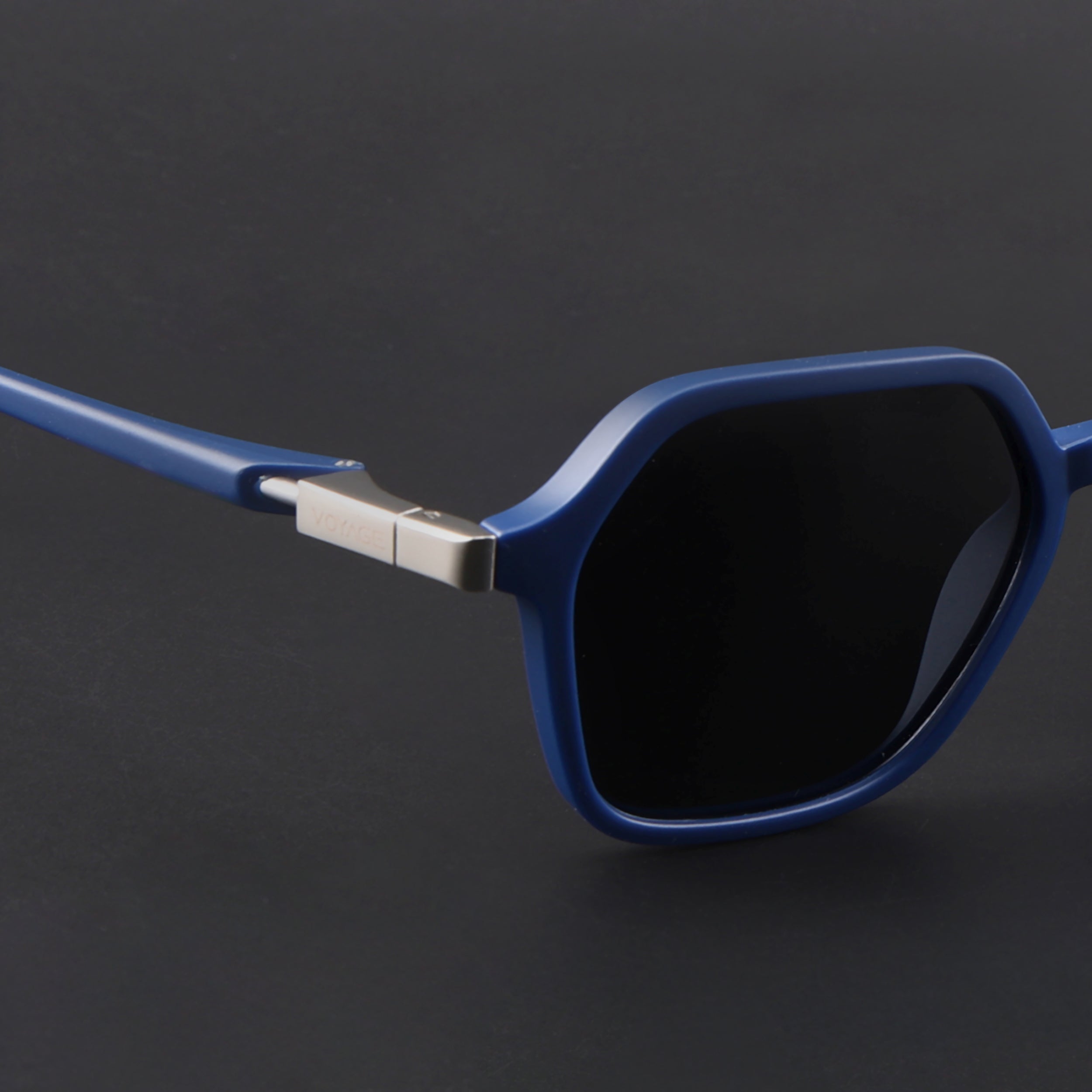 EdgeX | Blue Polarized Hexagon Sunglasses | PMG6643