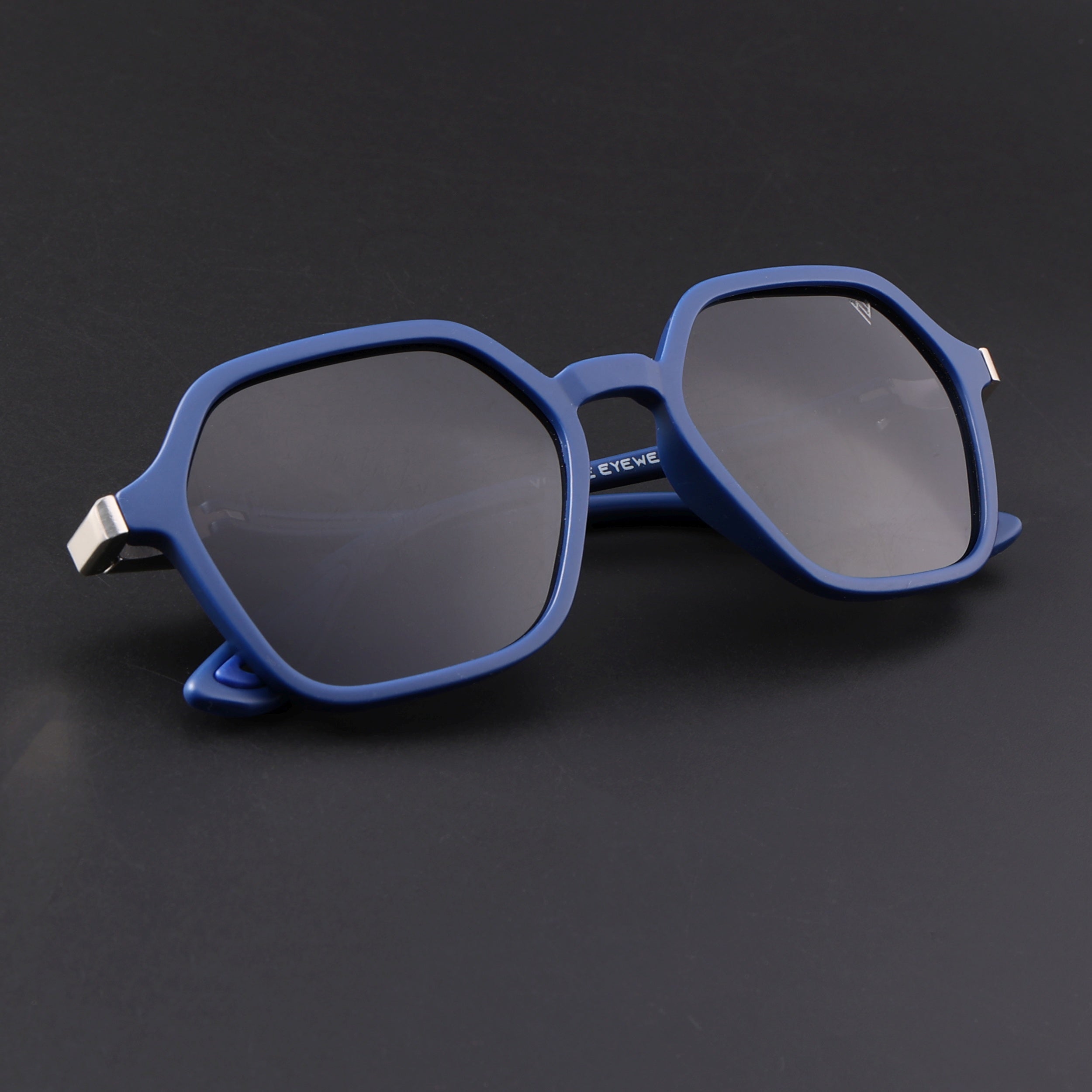 EdgeX | Blue Polarized Hexagon Sunglasses | PMG6643