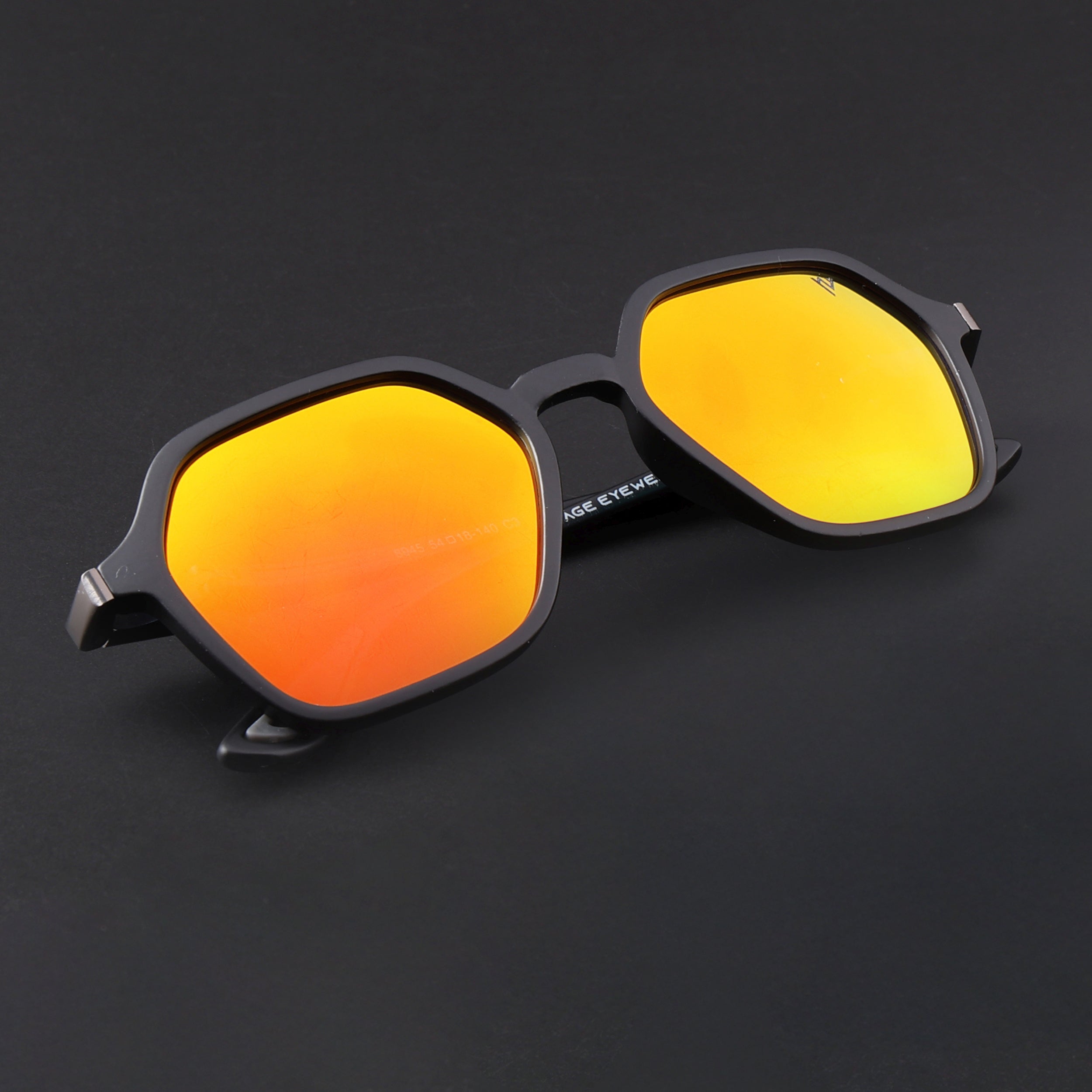 EdgeX | Multicolor Reflector Polarized Hexagon Sunglasses | PMG6644