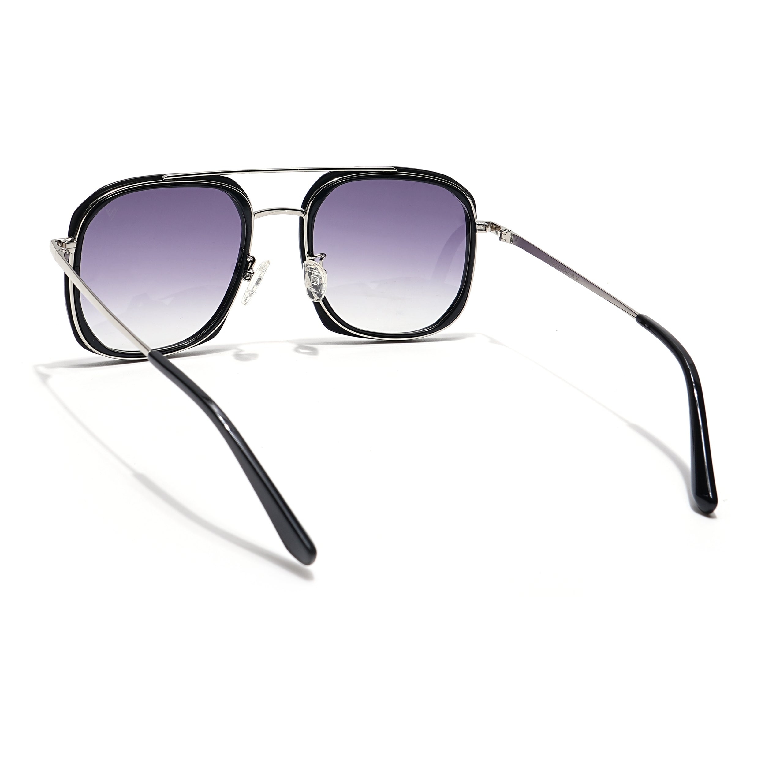 Voyage Select Wayfarer Sunglasses (Grey & Clear Lens | Black Frame - SLMG6112)