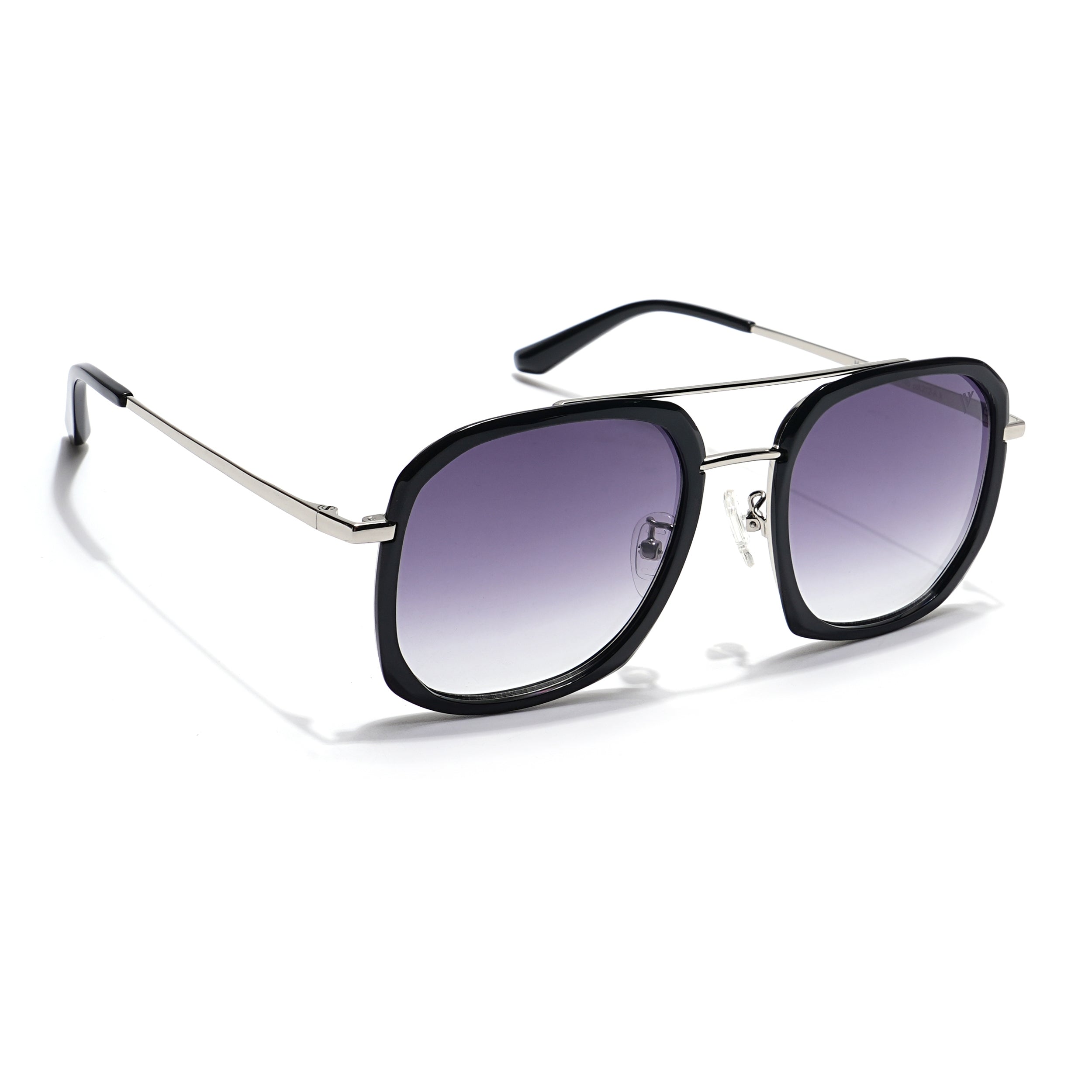 Voyage Select Wayfarer Sunglasses (Grey & Clear Lens | Black Frame - SLMG6112)