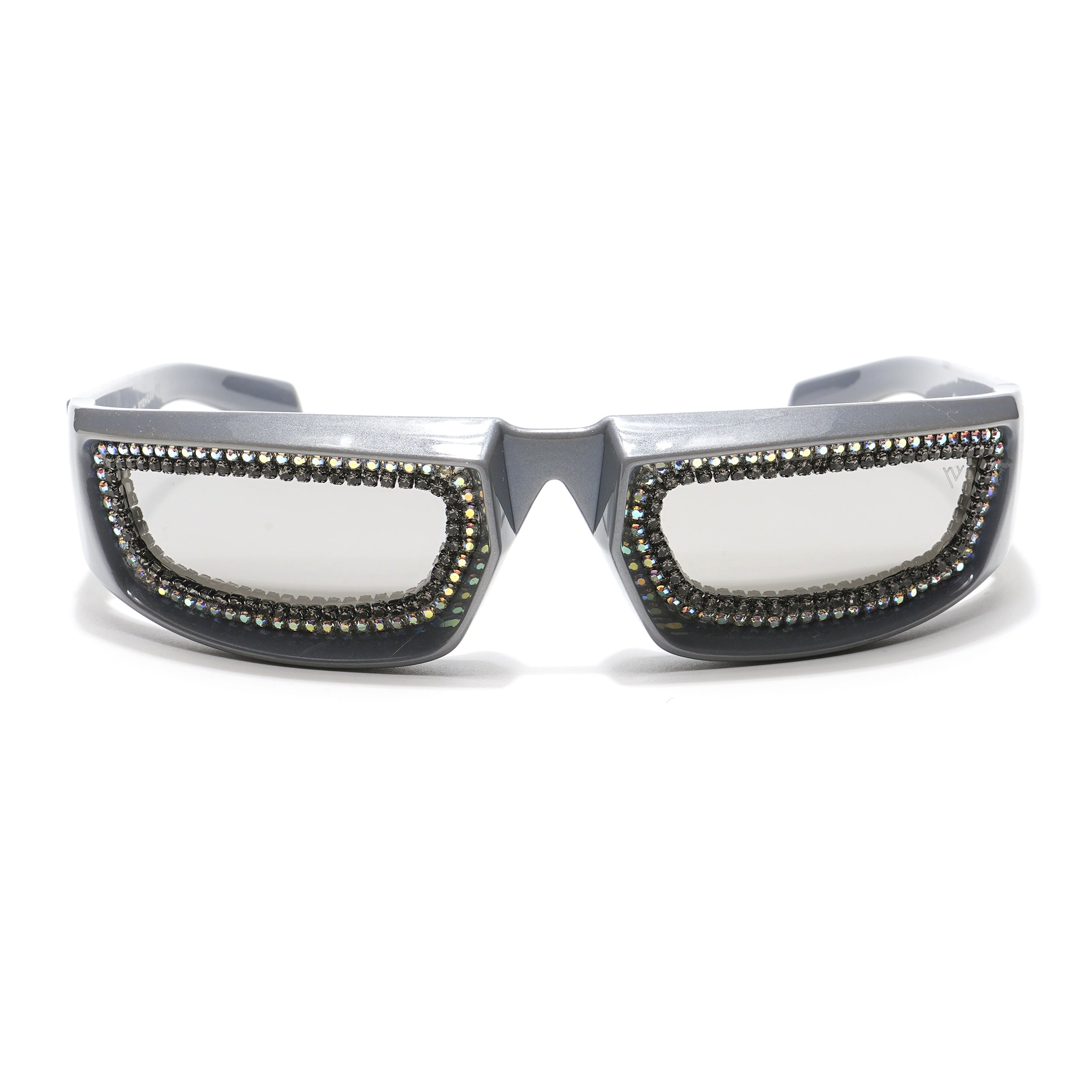 Silver Wrap-Around Sunglasses - MG4354