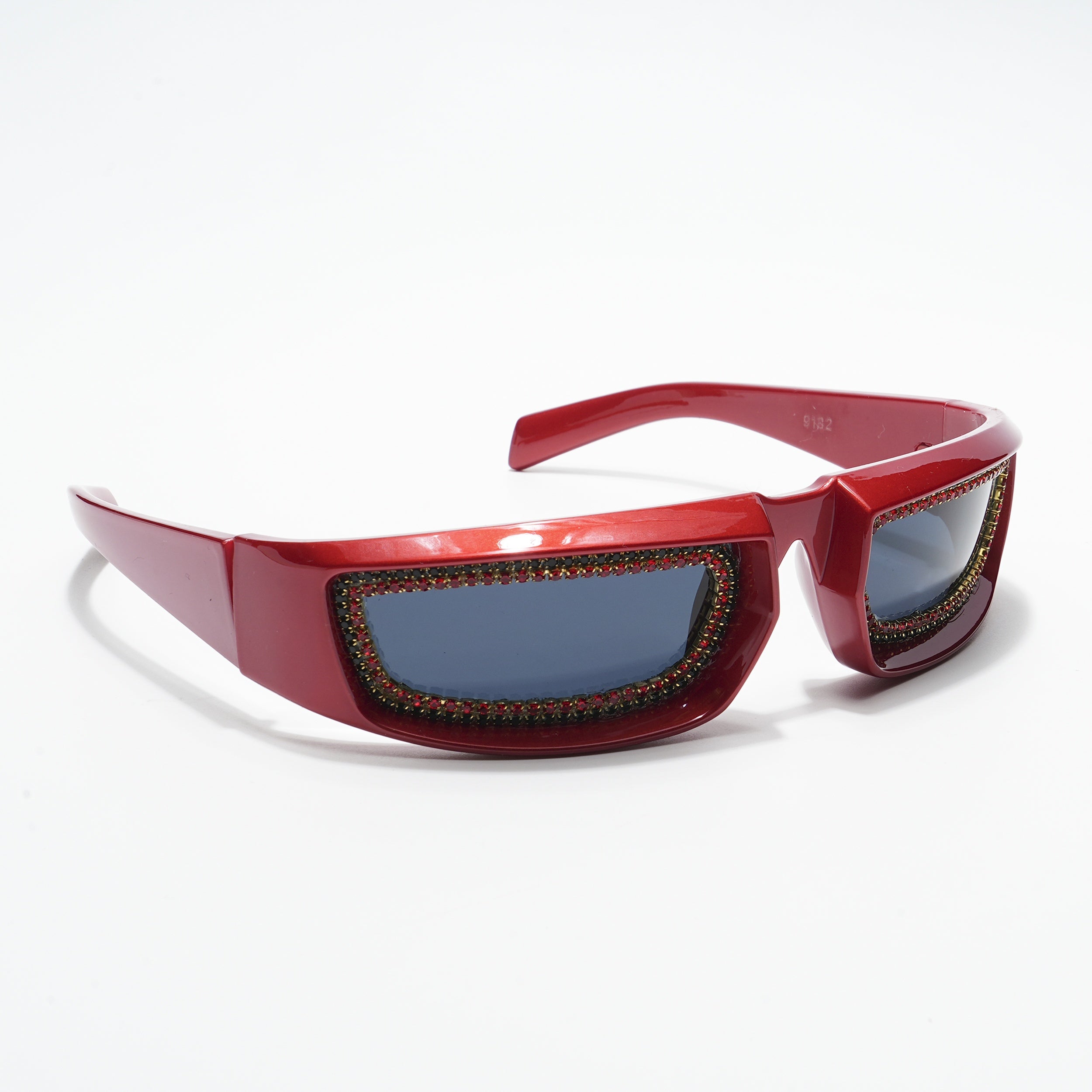 Voyage Black Wrap-Around Sunglasses for Men & Women - MG4355
