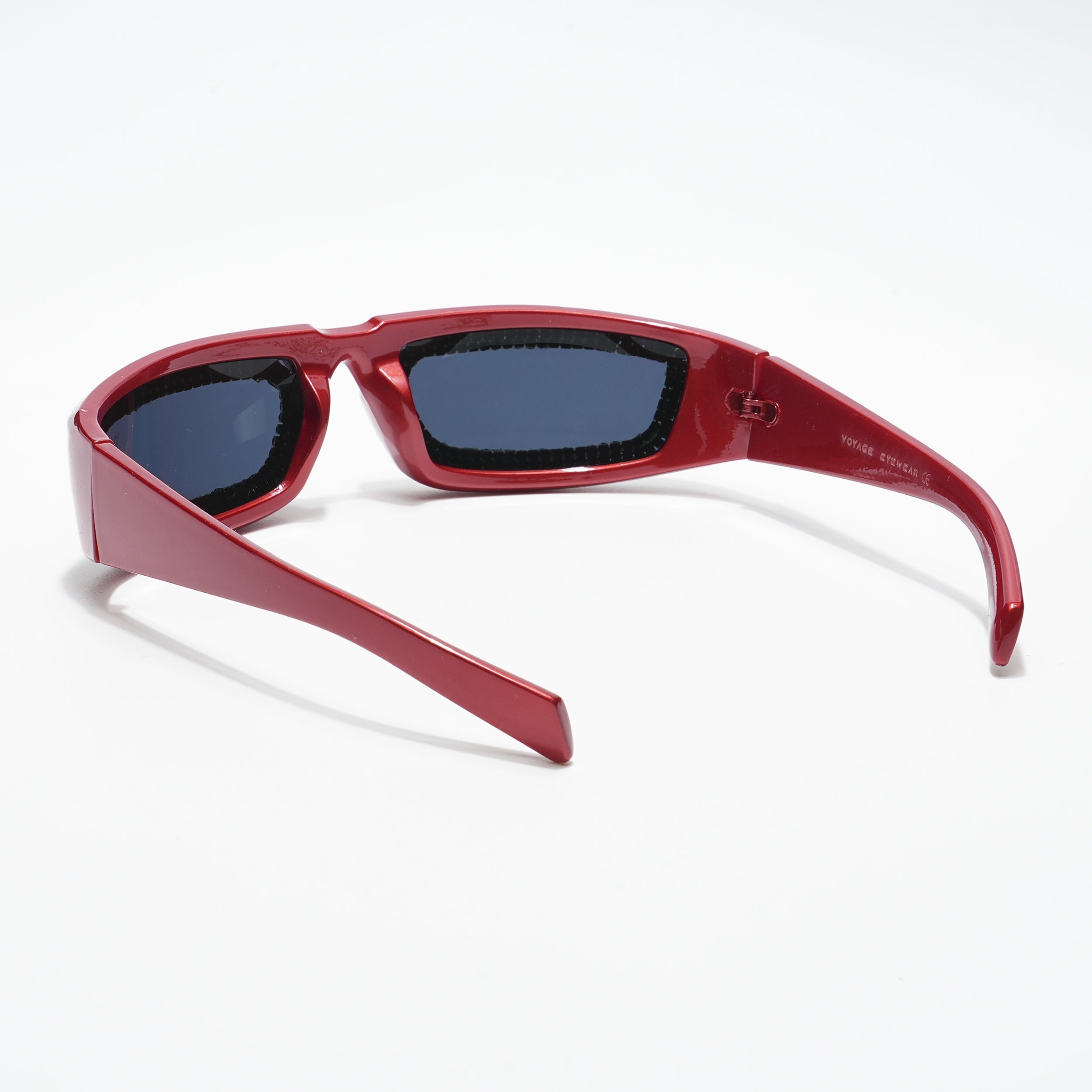 Voyage Black Wrap-Around Sunglasses for Men & Women - MG4355