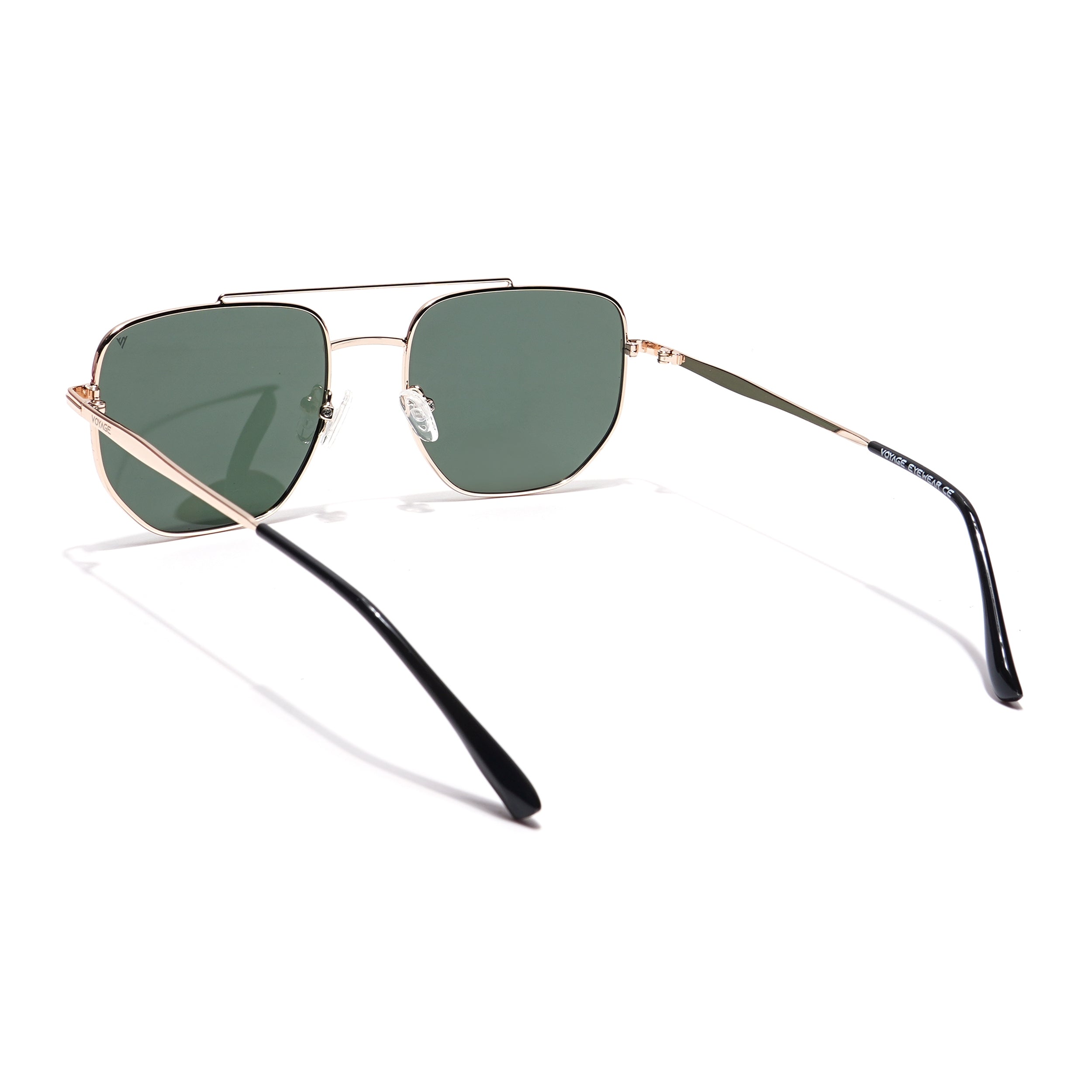 Voyage Select Square Sunglasses (Olive Lens | Golden Frame - SLPMG5953)