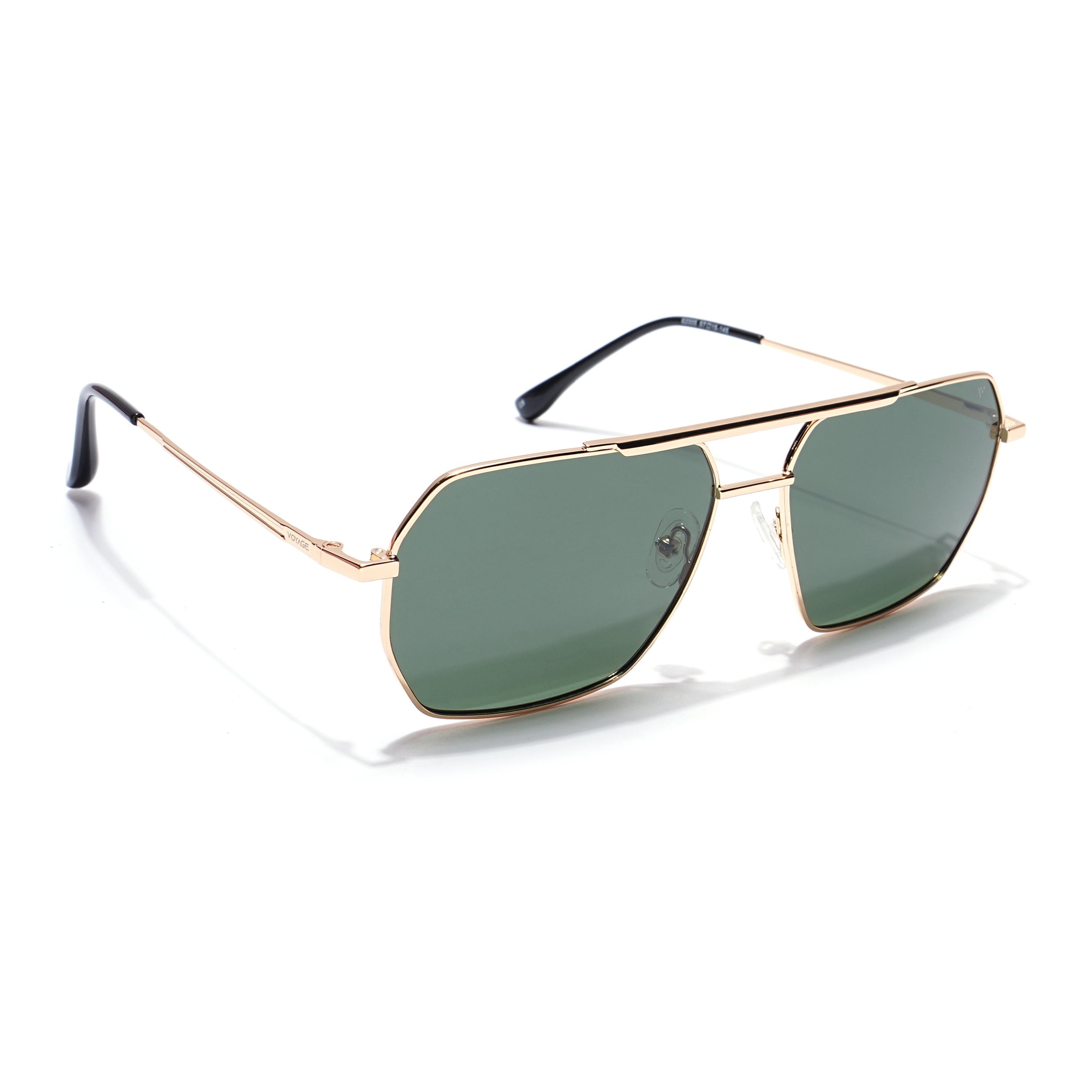 Voyage Select Square Sunglasses (Olive Lens | Golden Frame - SLPMG5958)