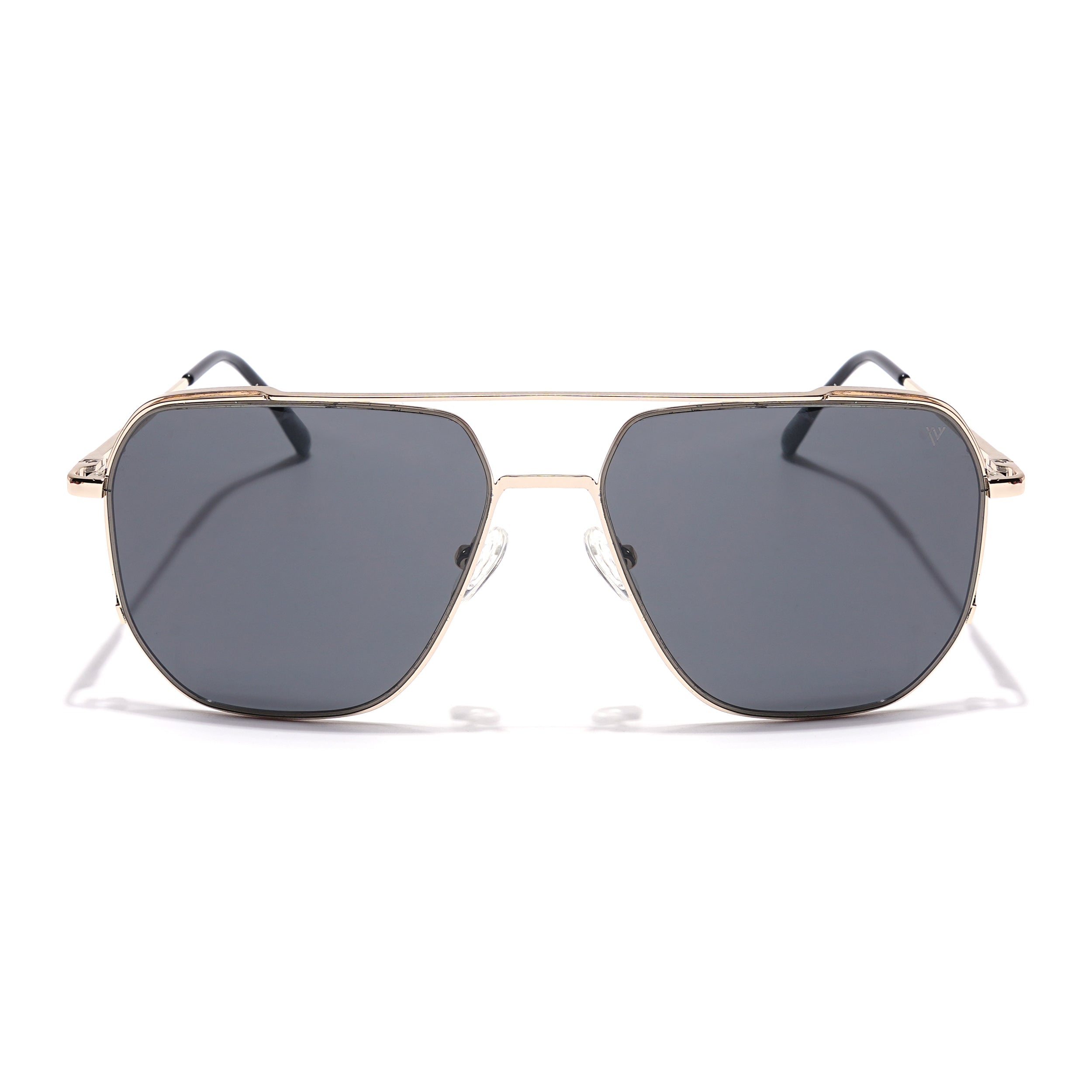 Voyage Select Square Sunglasses (Grey Lens | Golden Frame - SLPMG5945)