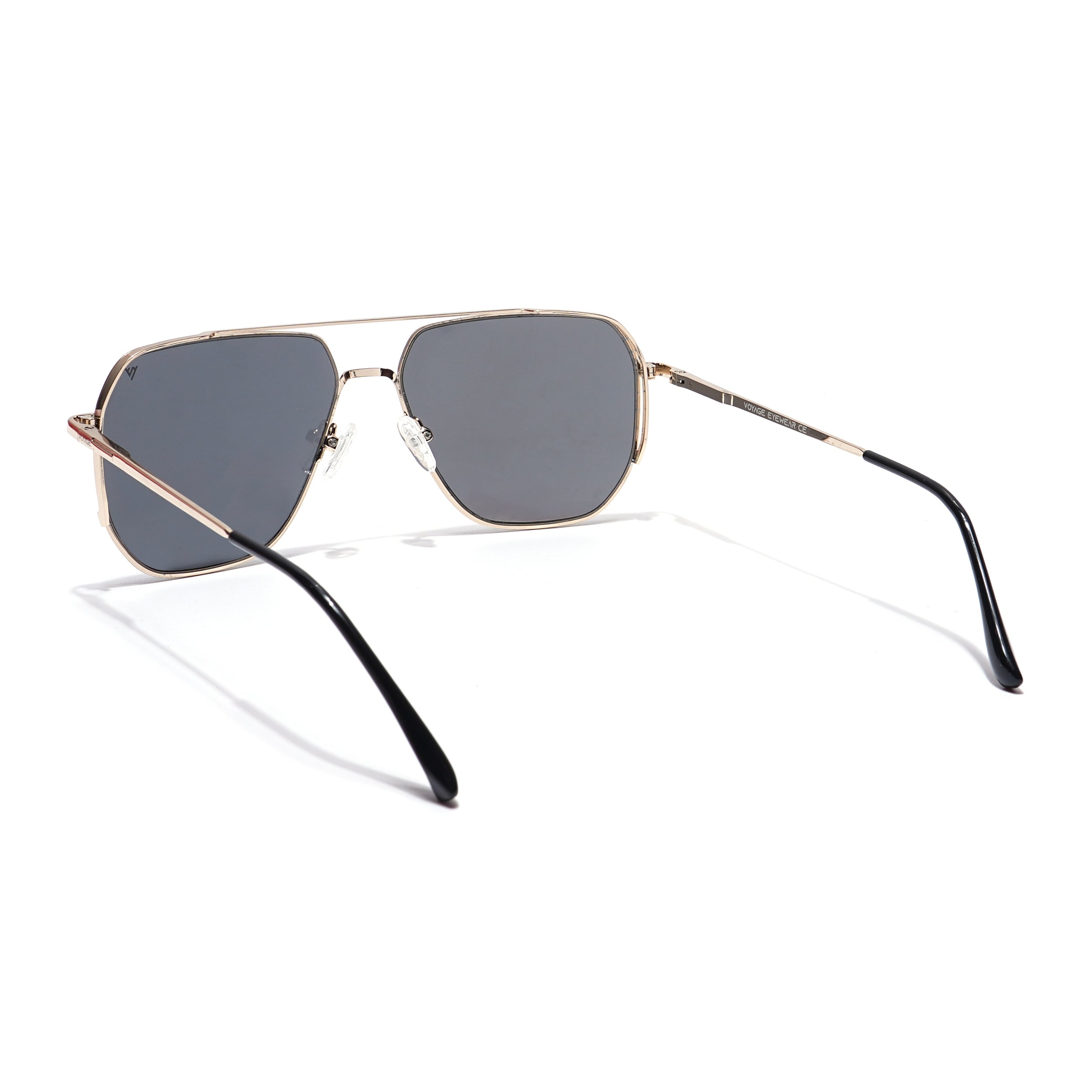 Voyage Select Square Sunglasses (Grey Lens | Golden Frame - SLPMG5945)