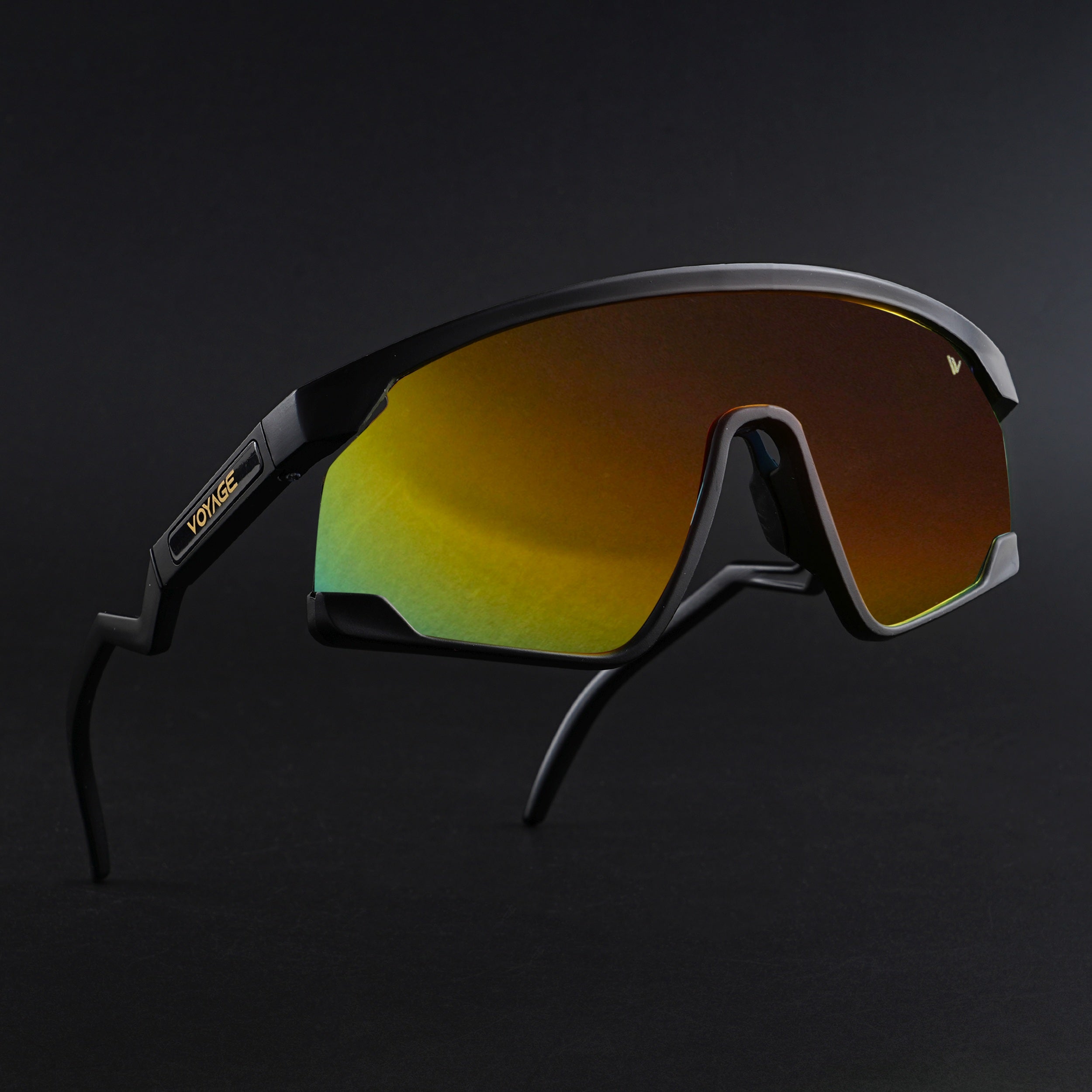 Drift Z | Black Polarised Sunglasses (Multicolor Lens - PMG6268)