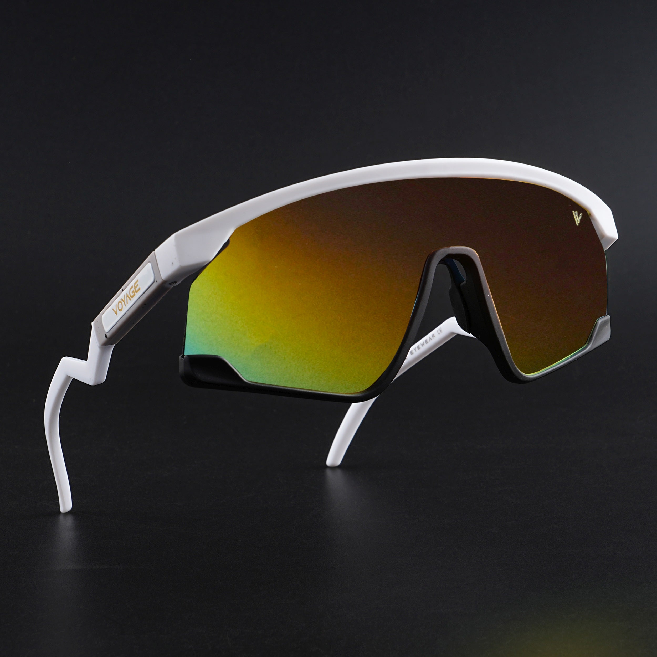 Drift Z | White Polarised Sunglasses (Multicolor Lens - PMG6270)