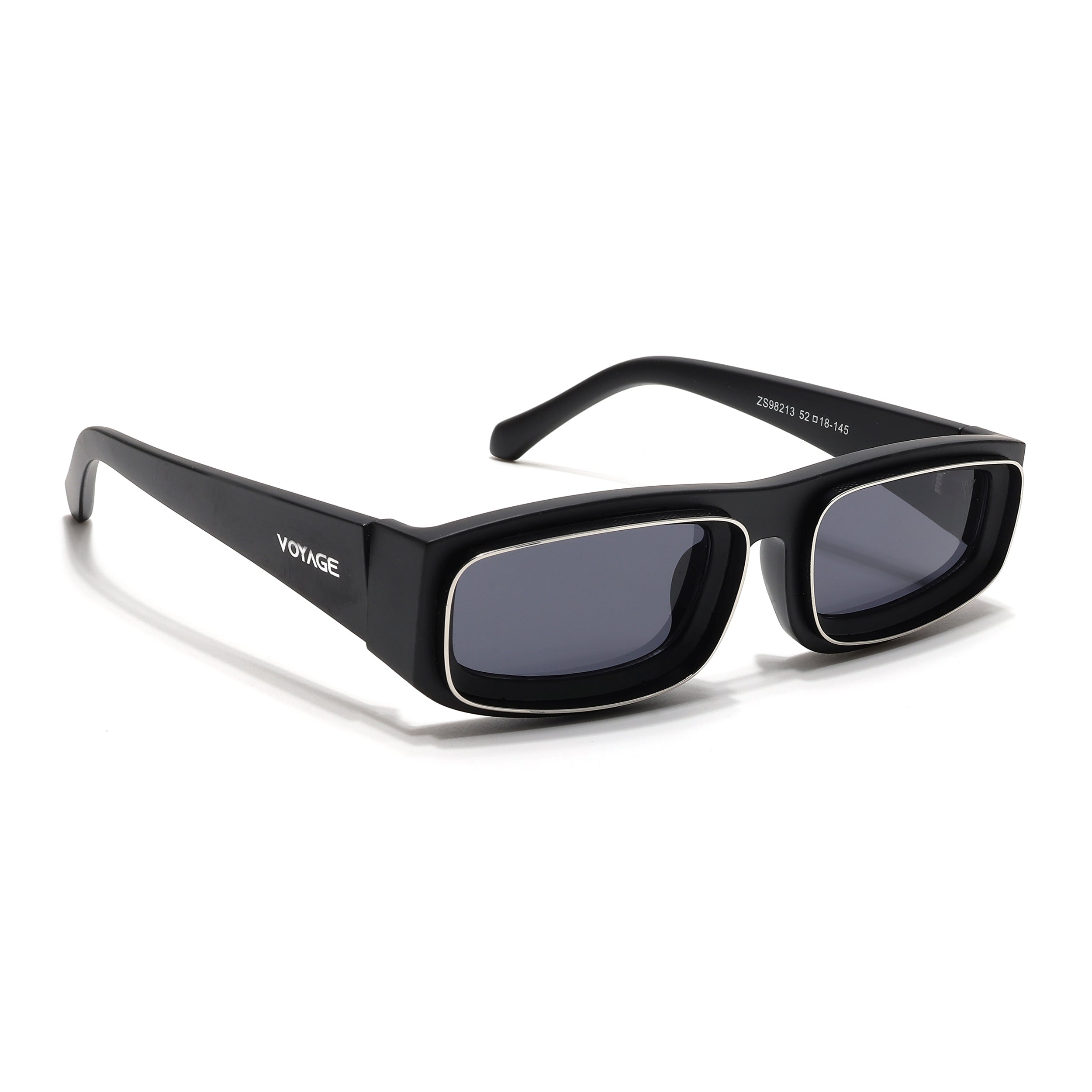 Old Smuggler | Matt Black Polarized Unisex Sunglasses | Black Lens - MG6574