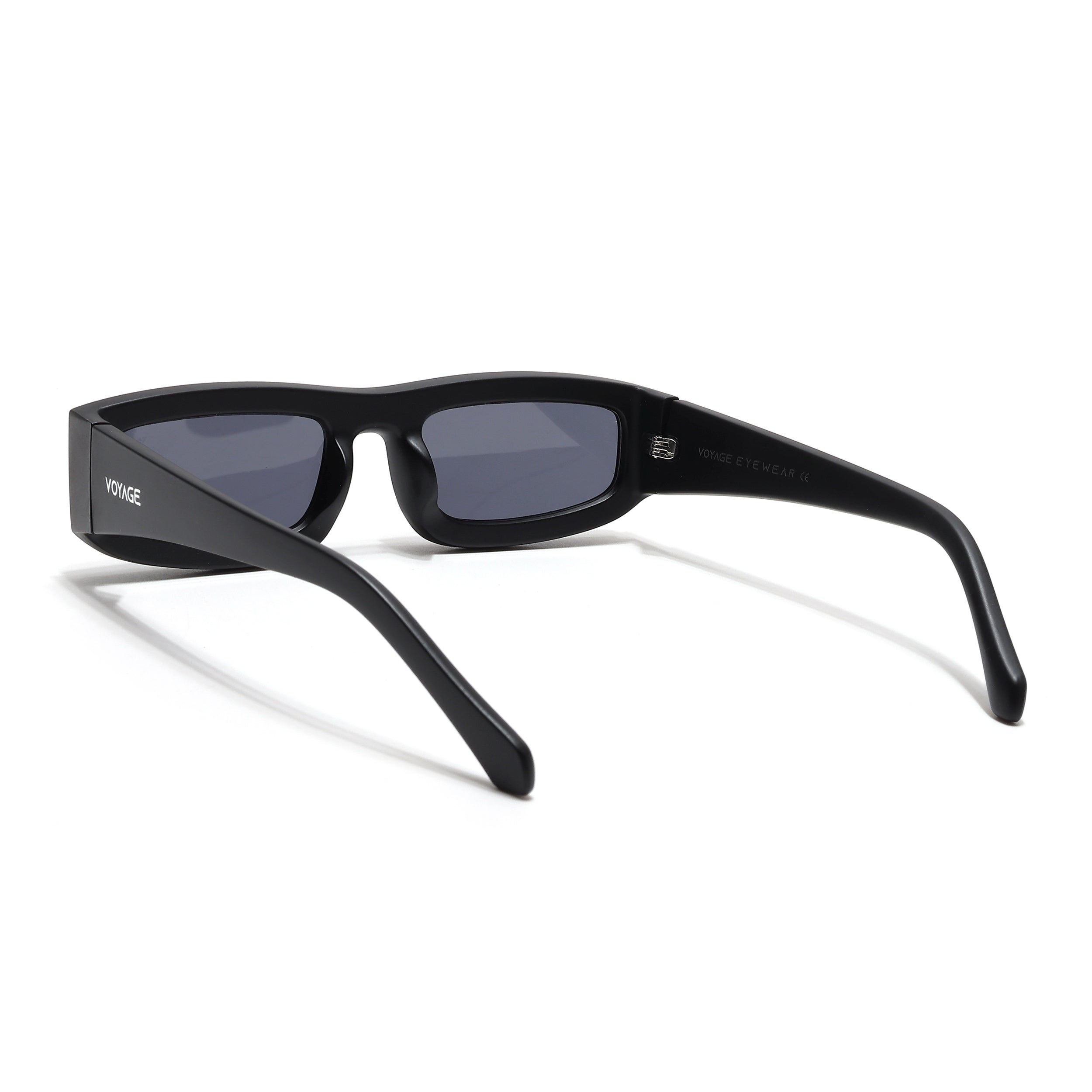 Old Smuggler | Matt Black Polarized Unisex Sunglasses | Black Lens - MG6574