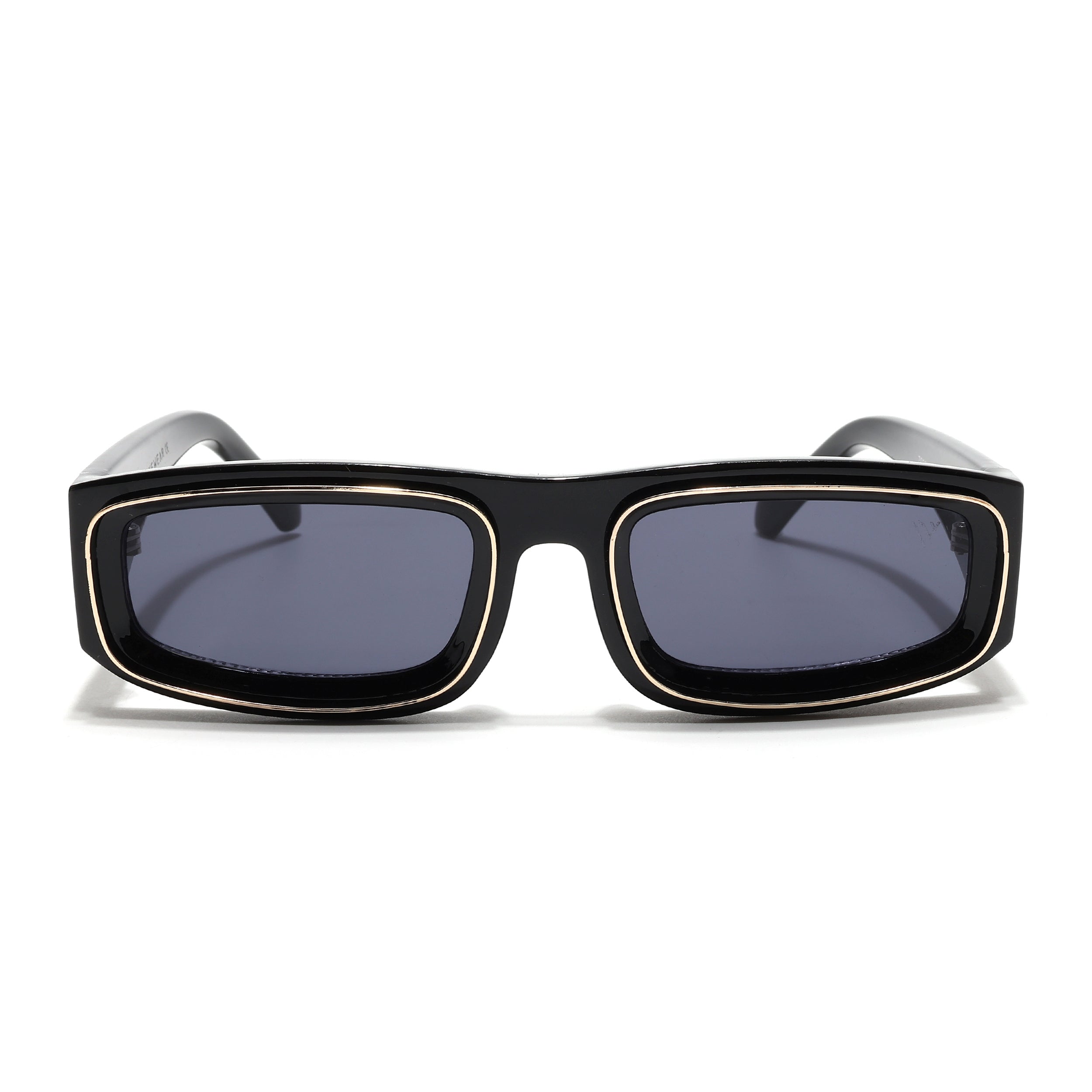 Old Smuggler | Shine Black Polarized Unisex Sunglasses | Black Lens - MG6575