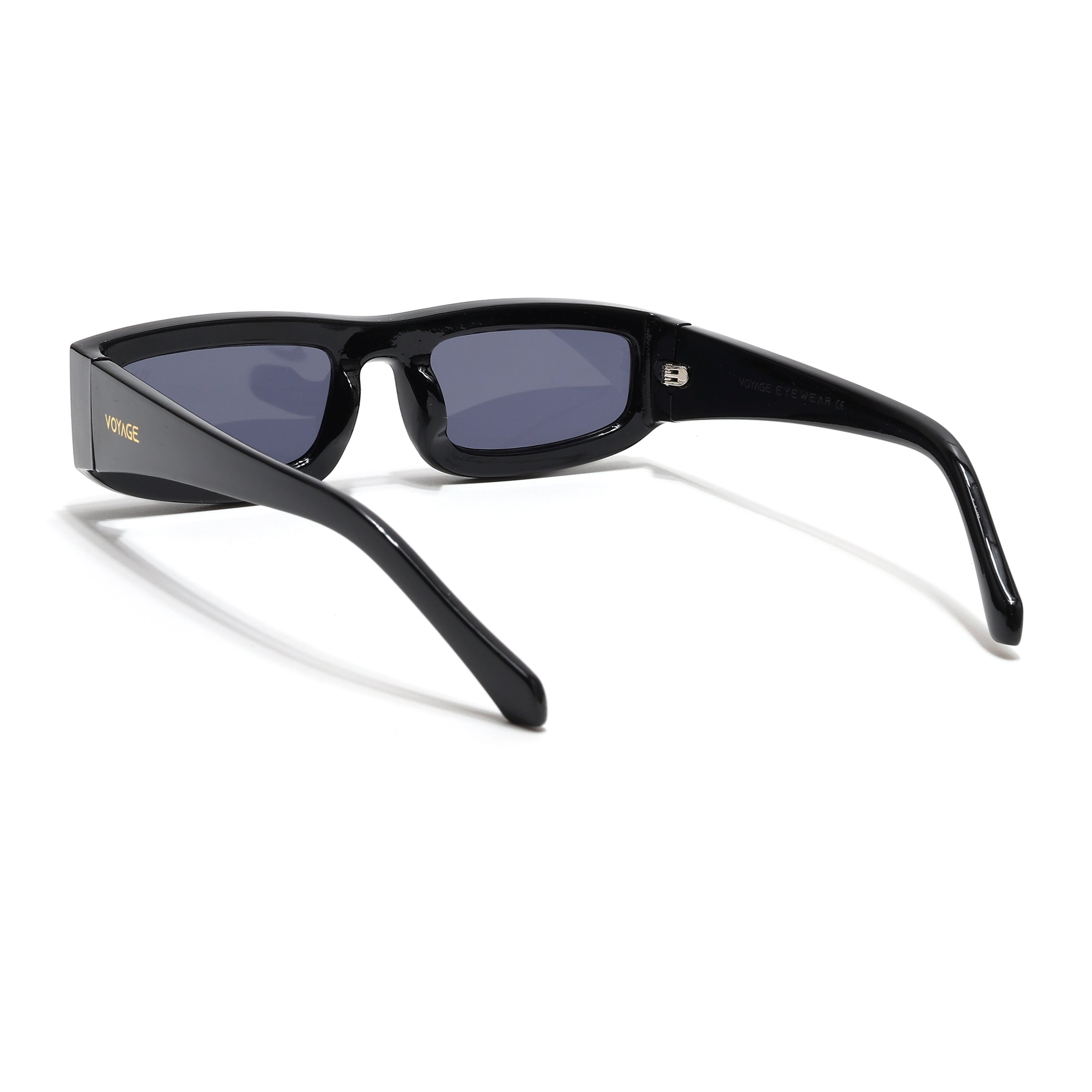 Old Smuggler | Shine Black Polarized Unisex Sunglasses | Black Lens - MG6575