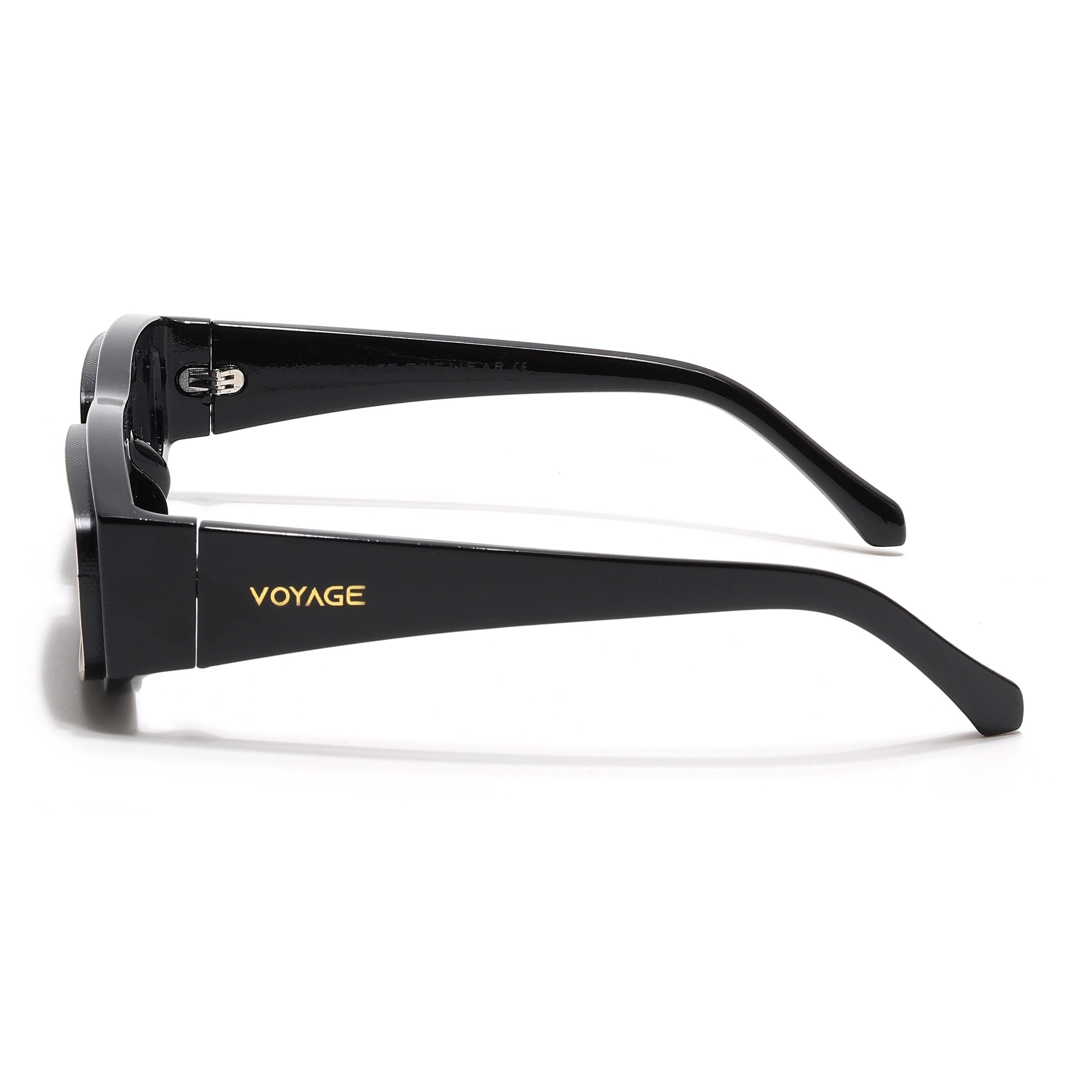 Old Smuggler | Shine Black Polarized Unisex Sunglasses | Black Lens - MG6575