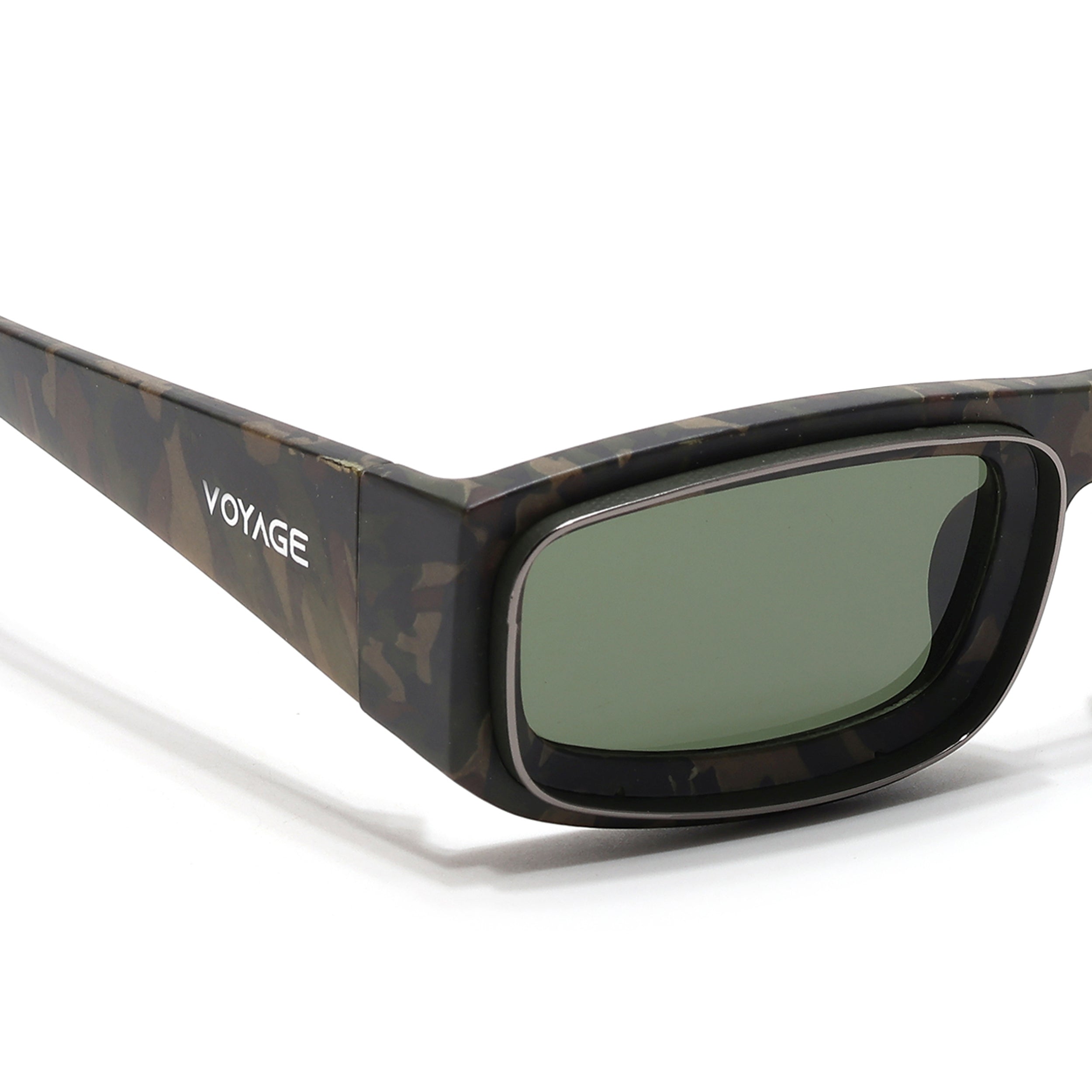 Old Smuggler | Militry Polarized Unisex Sunglasses | Green Lens - MG6578