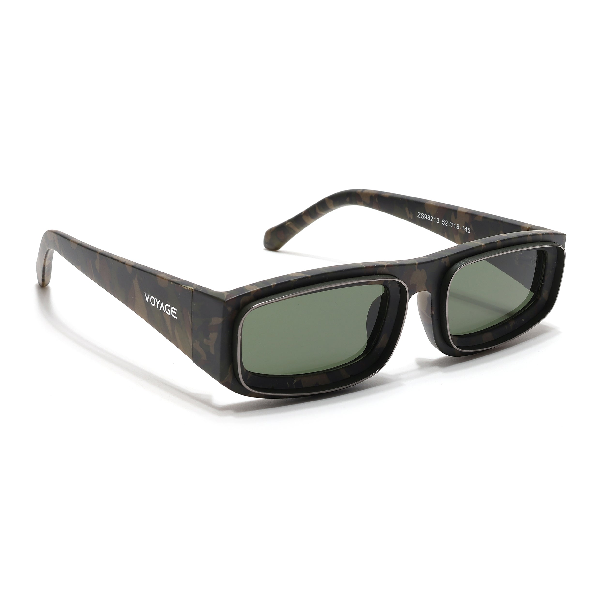 Old Smuggler | Militry Polarized Unisex Sunglasses | Green Lens - MG6578