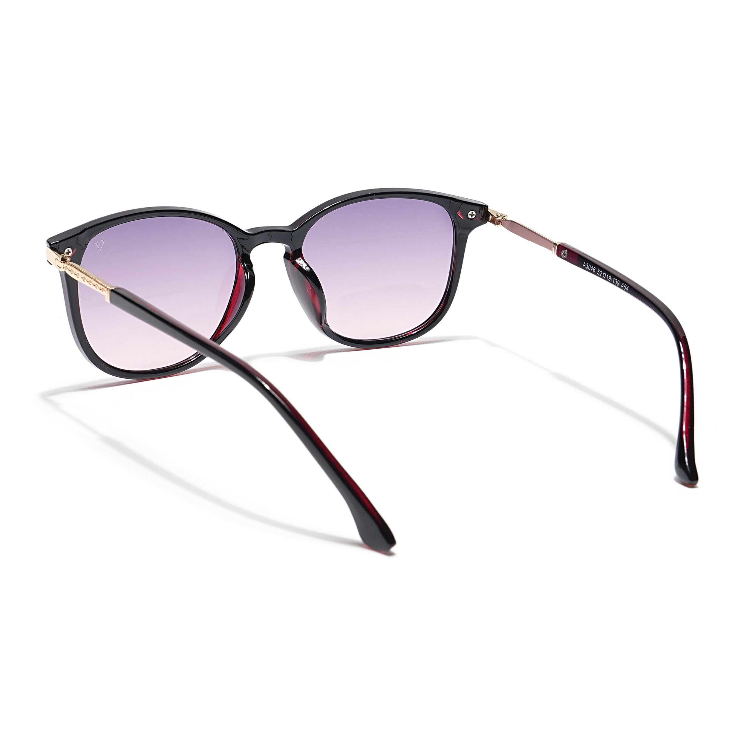 Lyra | Square Sunglasses (Grey Lens | Dark Brown Frame - MG3185)