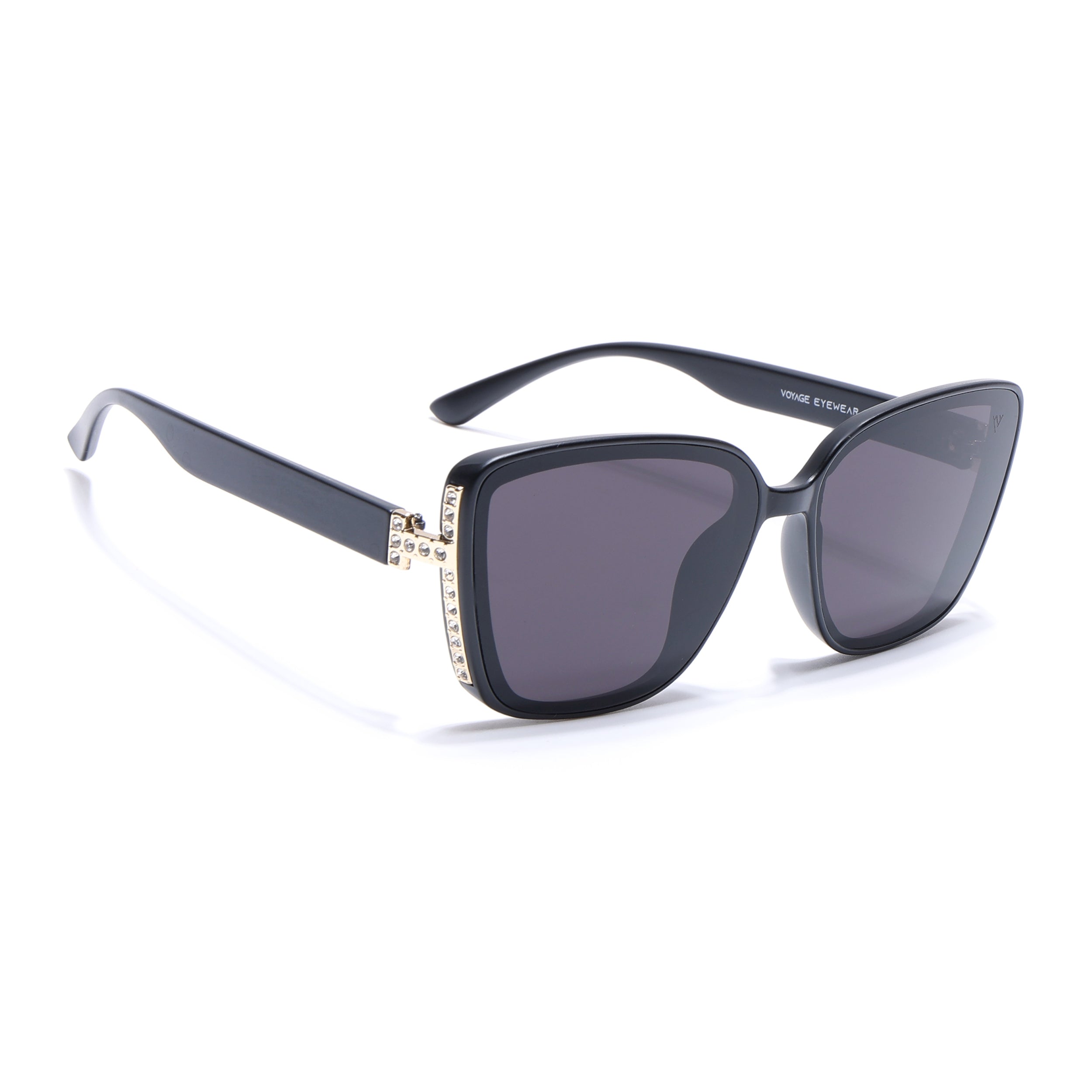 Matt Black Cateye Sunglasses - MG4926