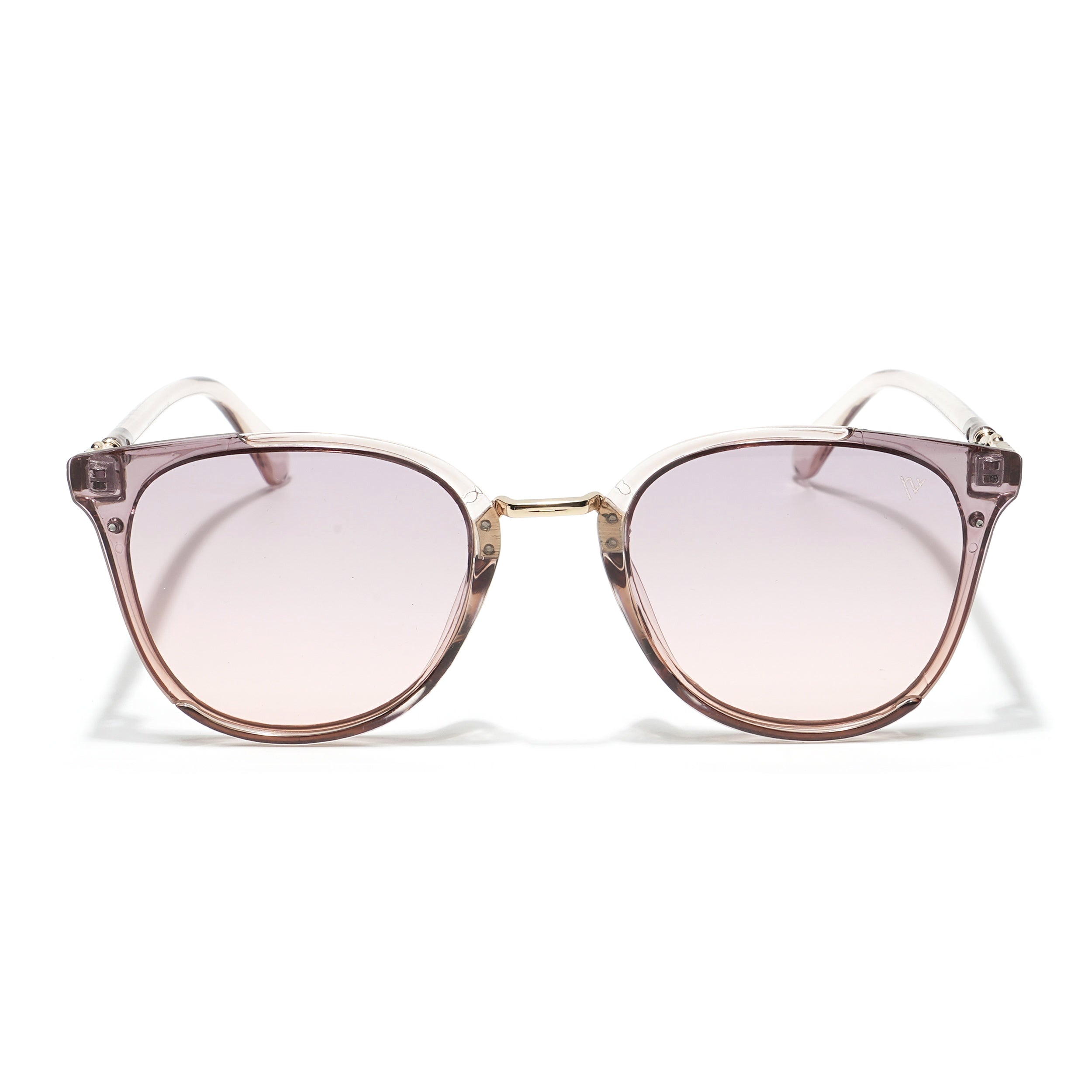 Vixen | Cateye Sunglasses (Pink & Grey Lens | Light Pink & Golden Frame - MG3174)